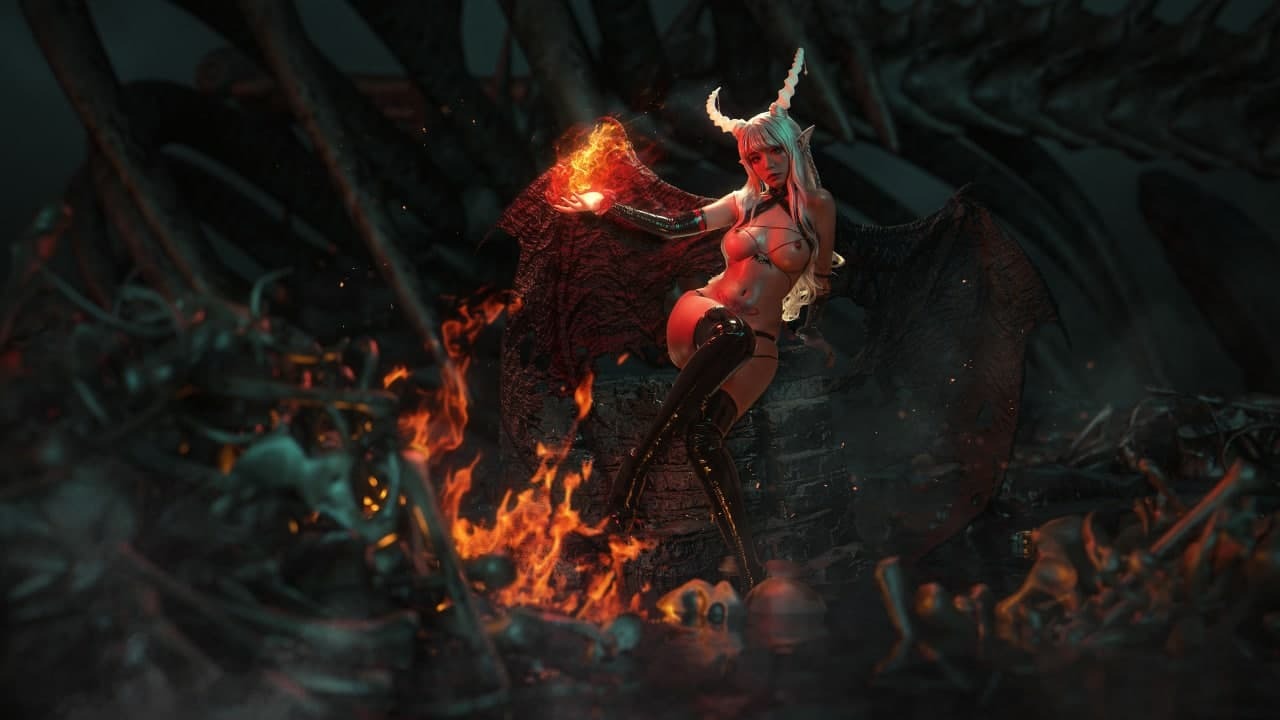爆机少女喵小吉 永恒魅魔 52p 2v(2)