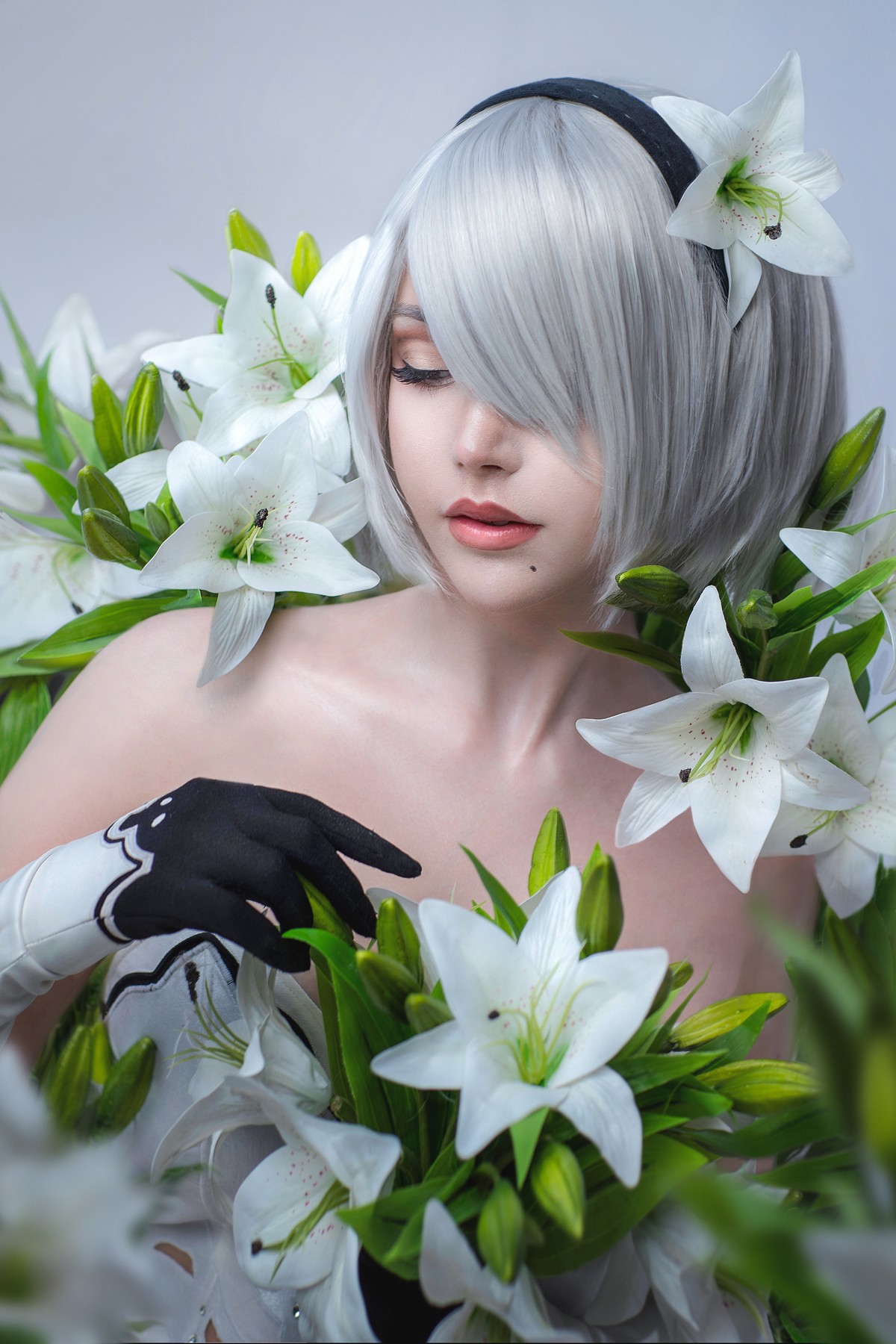 Cosplay Sayathefox 白毛狐狸 浴室诱惑(25)
