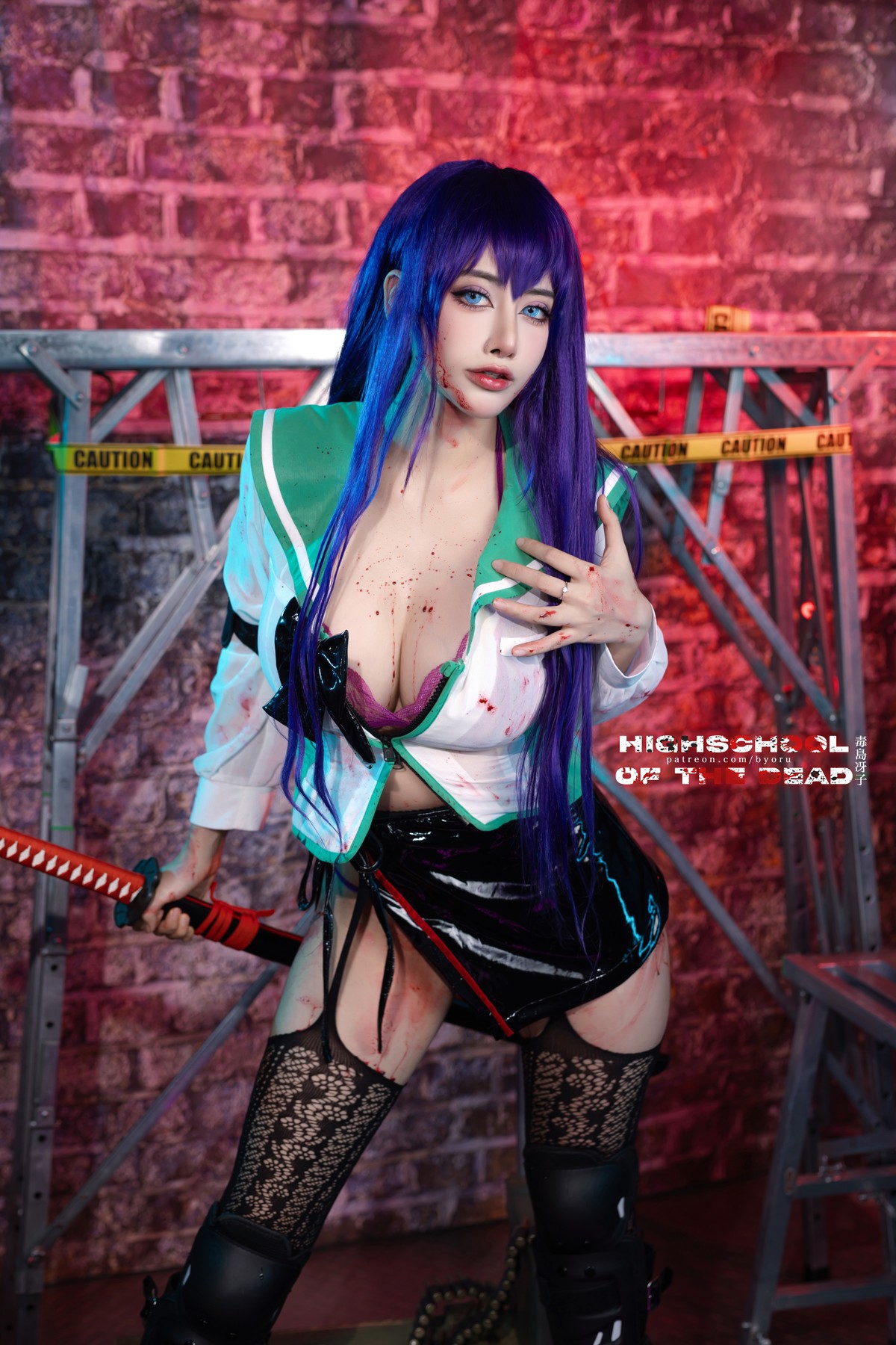 Cosplay 日本性感萝莉Byoru Saeko Busujima(11)