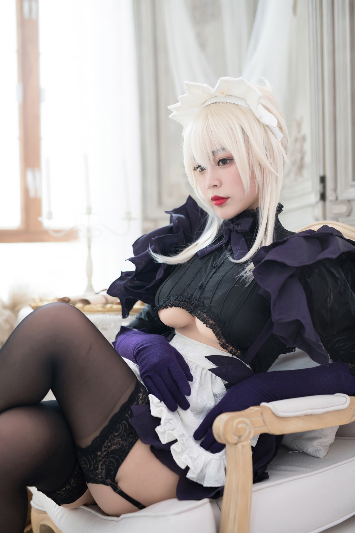 Cosplay 白烨 黑枪呆女仆(45)