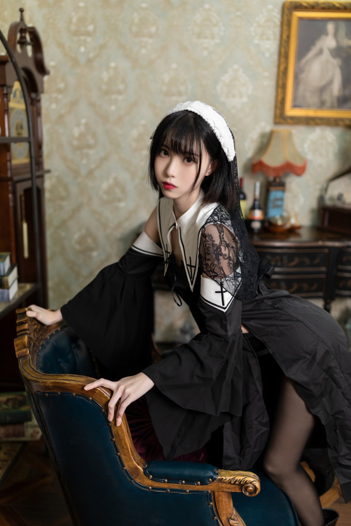 Cosplay 许岚 叁月life 暗黑修女(38)