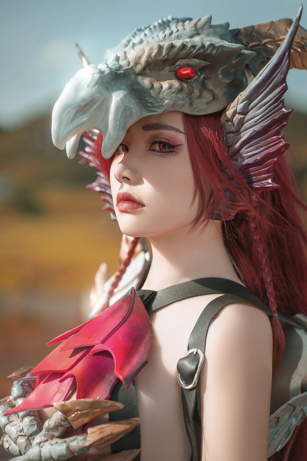 爆机少女喵小吉 Cosplay 曙光爵银龙 拟人 Malzeno(3)