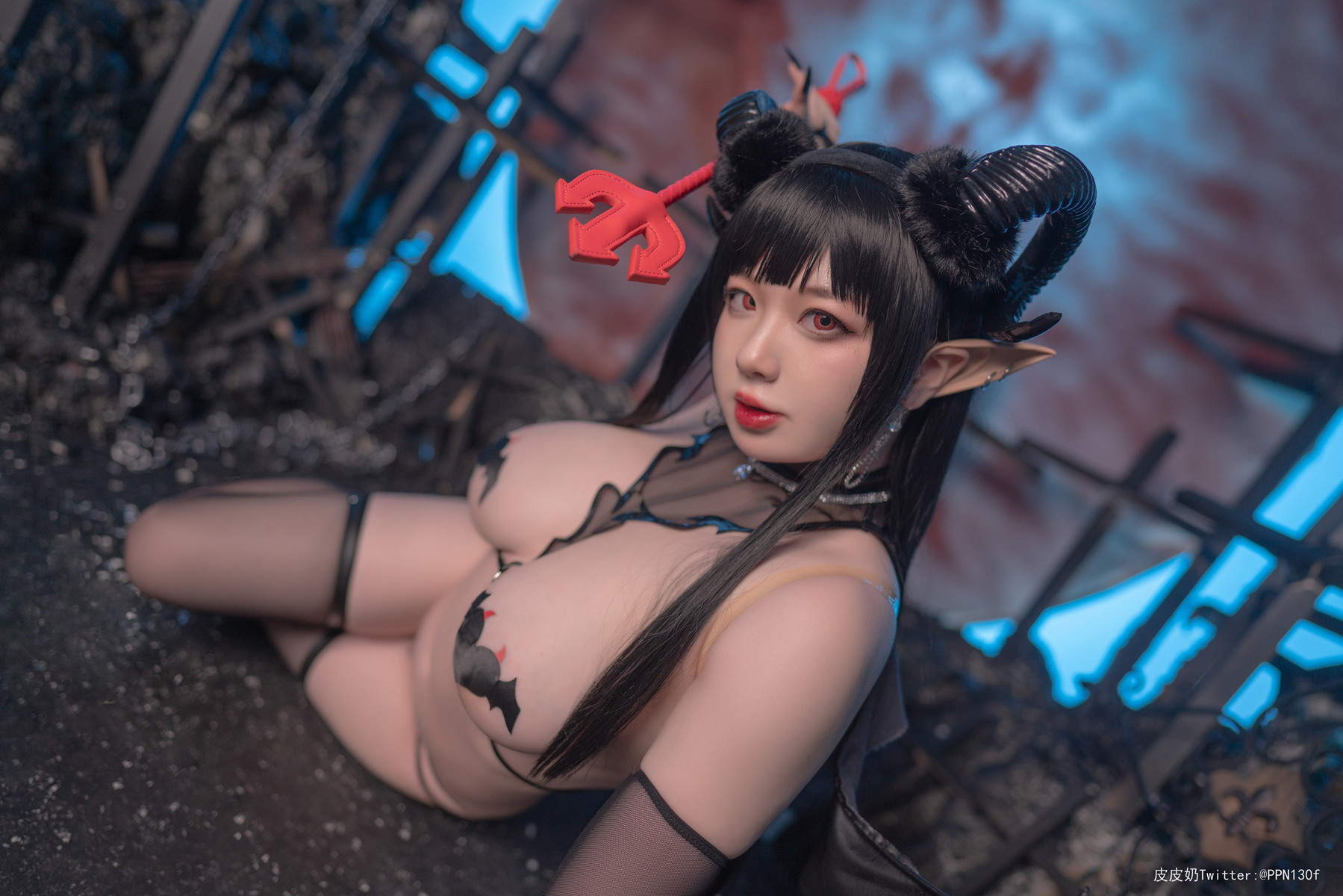Cosplay 皮皮奶可可爱了啦 魅魔2(20)