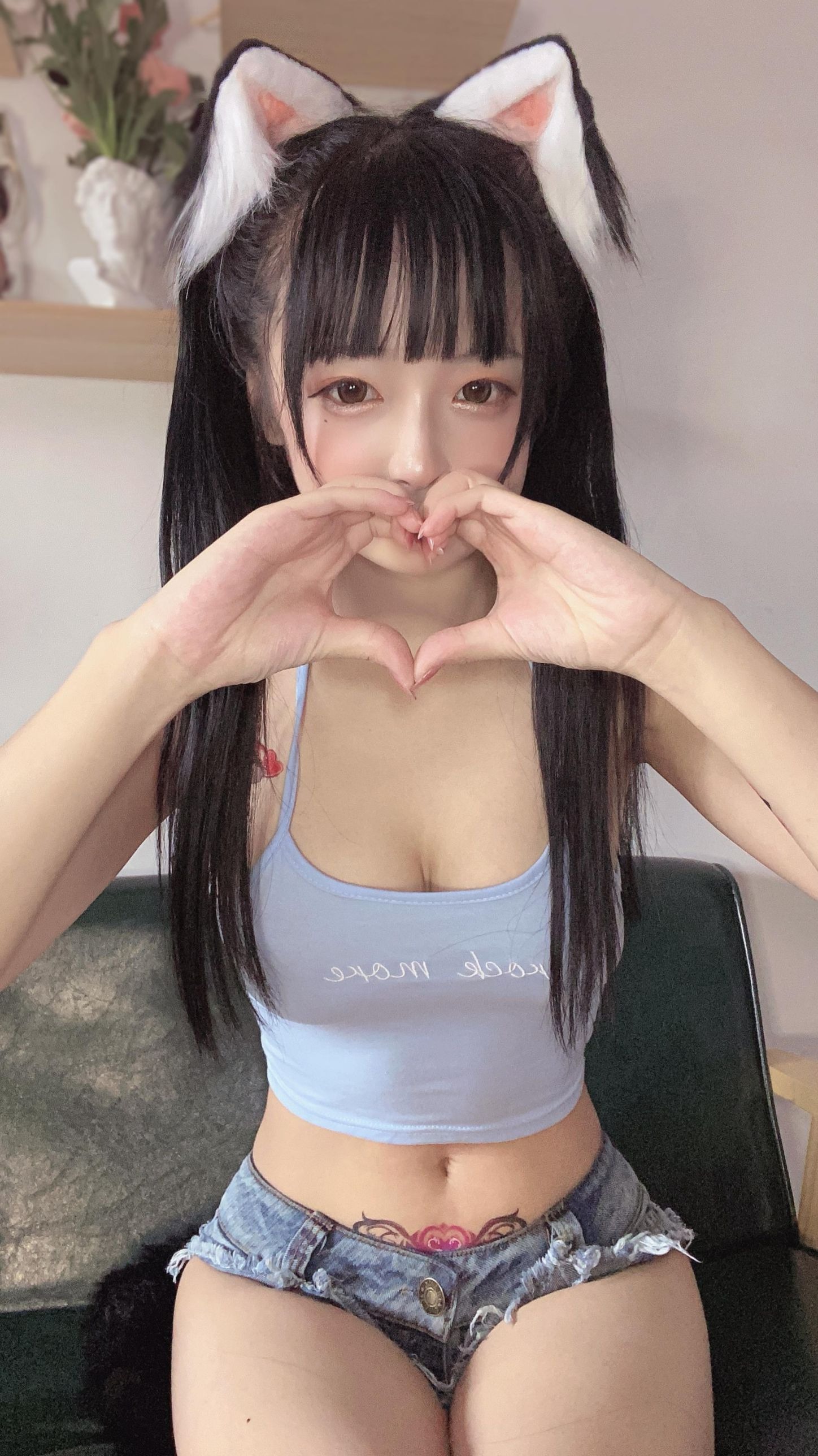 佳佳好难啊 - 蓝色吊带体操服 [40P-64MB](18)