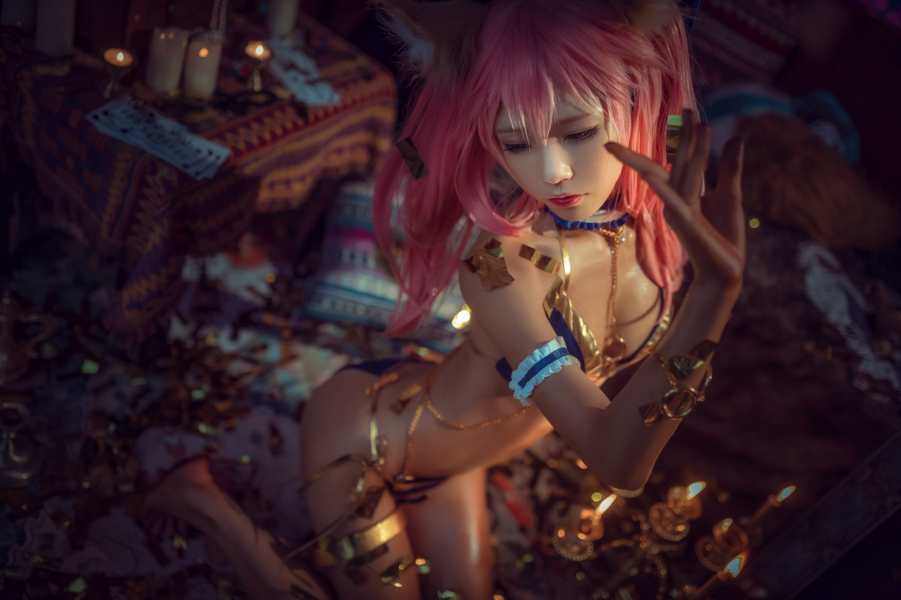 Cosplay 水淼Aqua 玉藻前舞者(23)