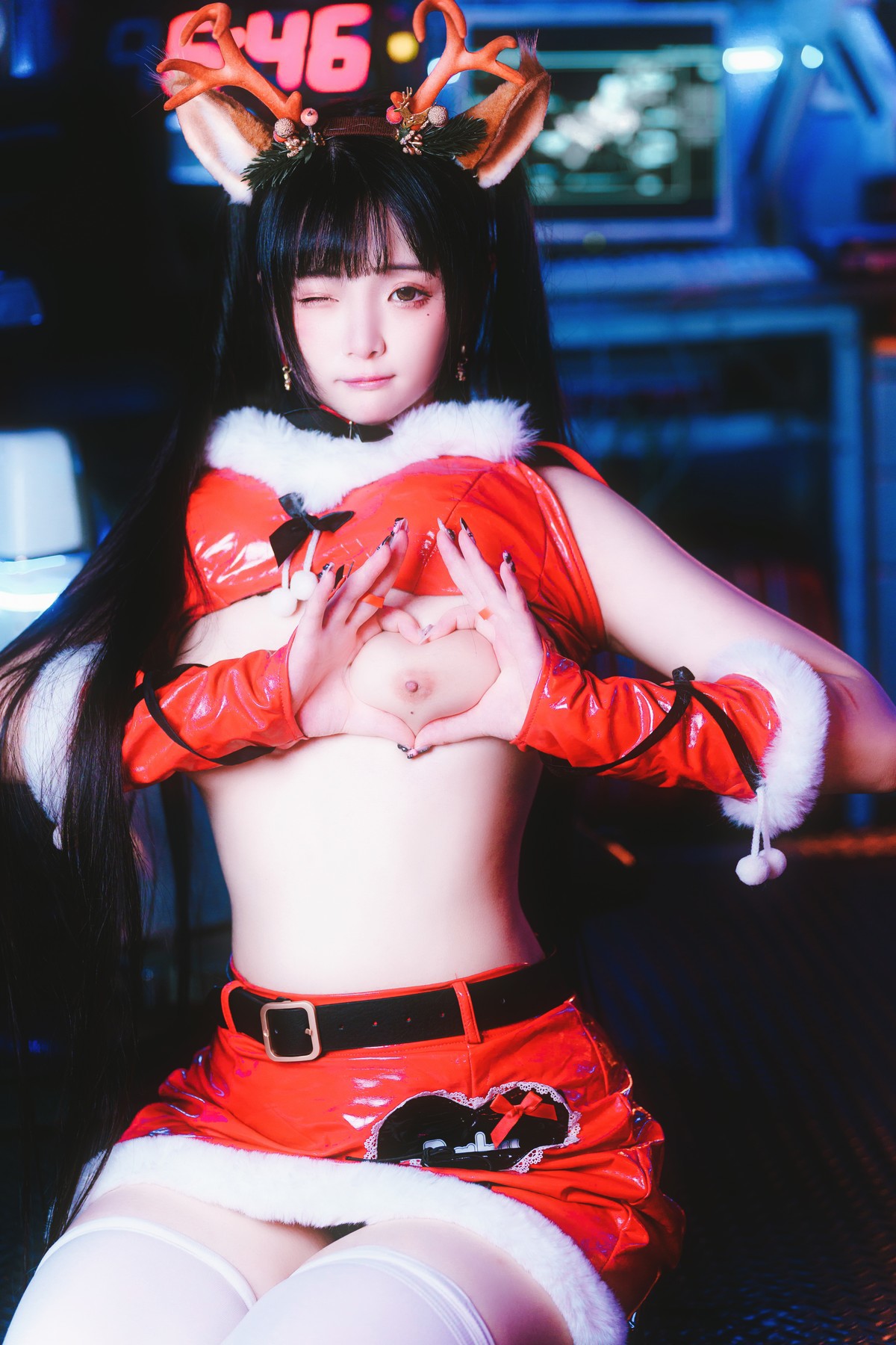 Cosplay 落落Raku Dear Deer ☆(43)