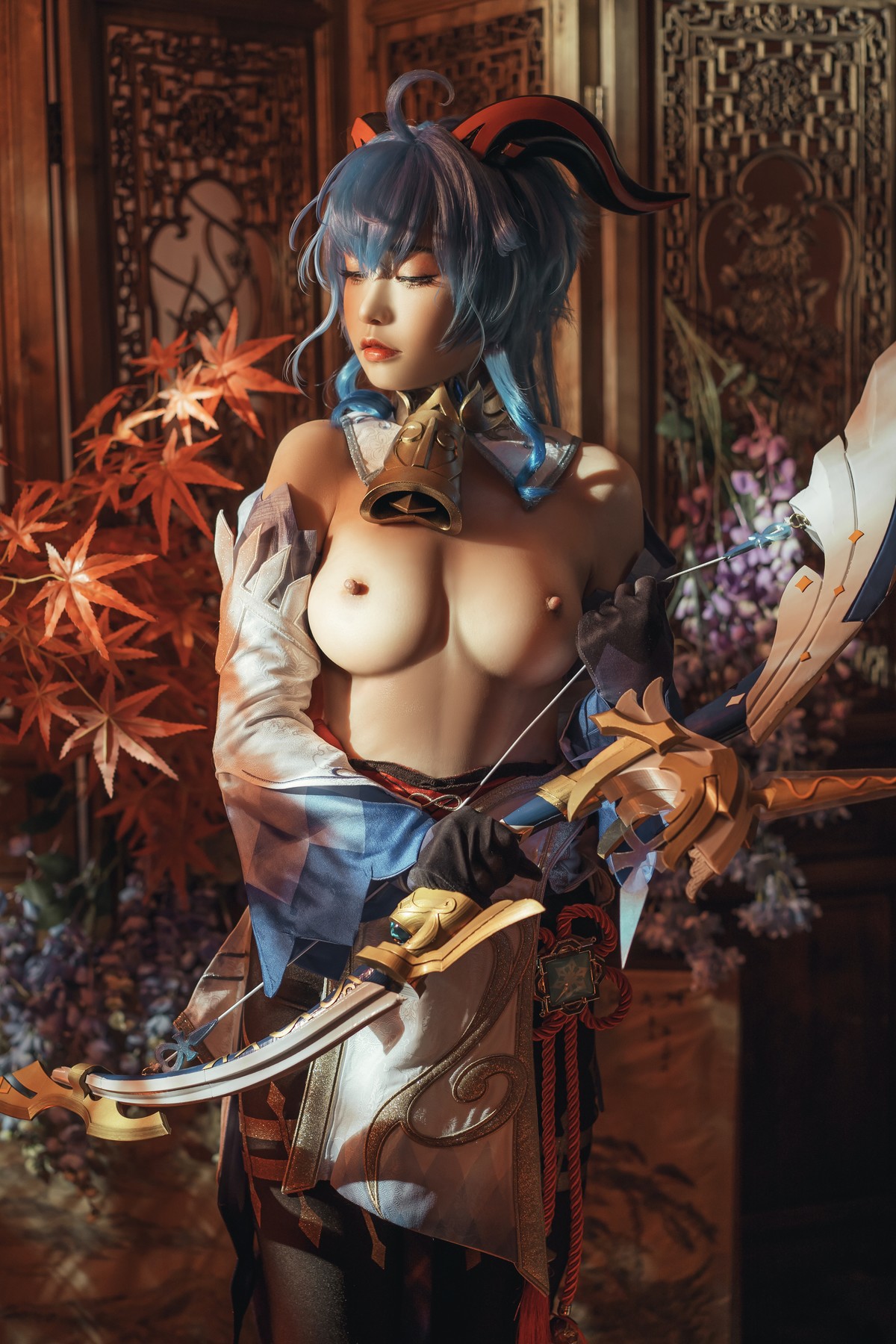 爆机少女喵小吉 Cosplay 原神 甘雨(21)