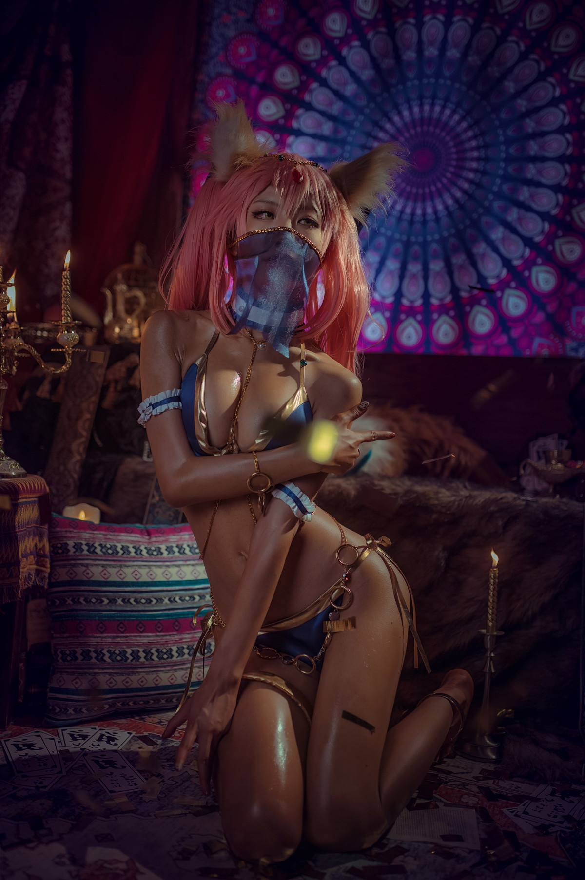 Cosplay 水淼Aqua 玉藻前舞者(18)