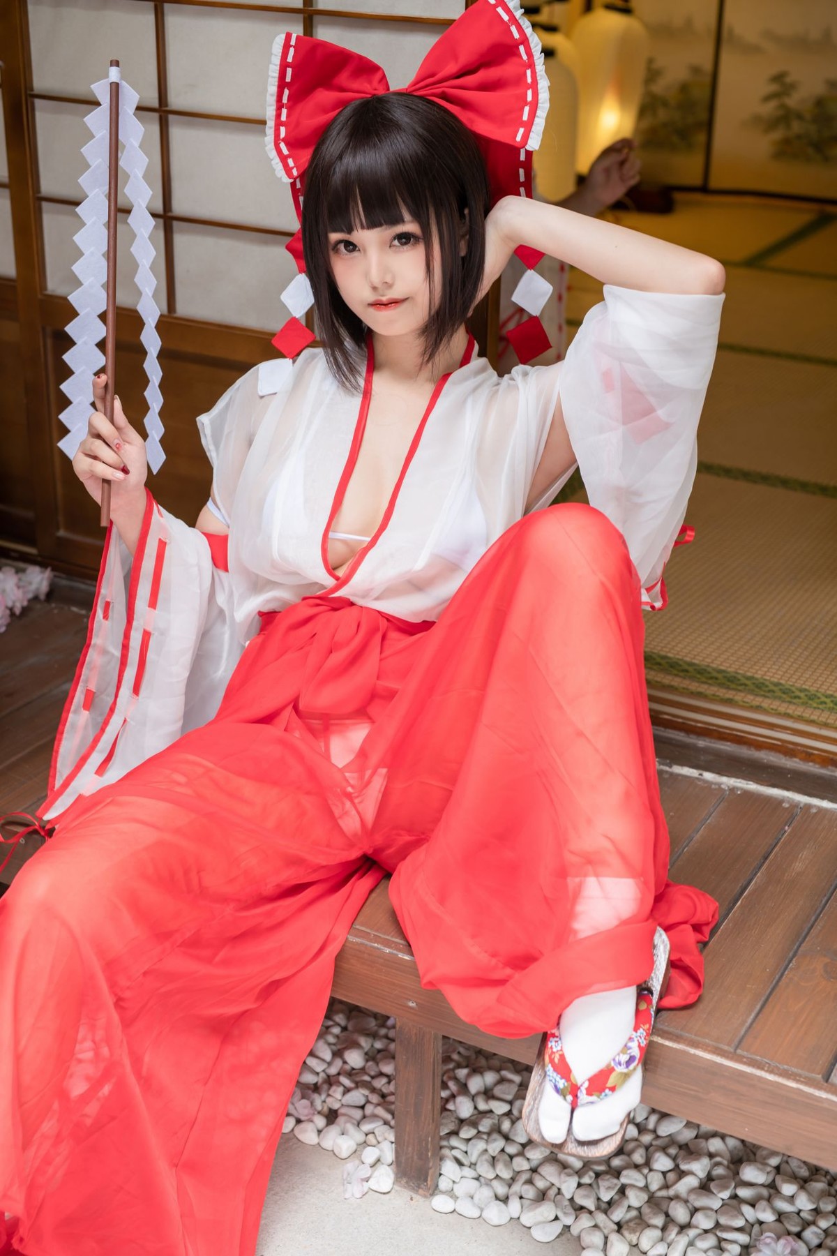 蜜汁貓裘 Cosplay 巫女 Miko Sister(11)