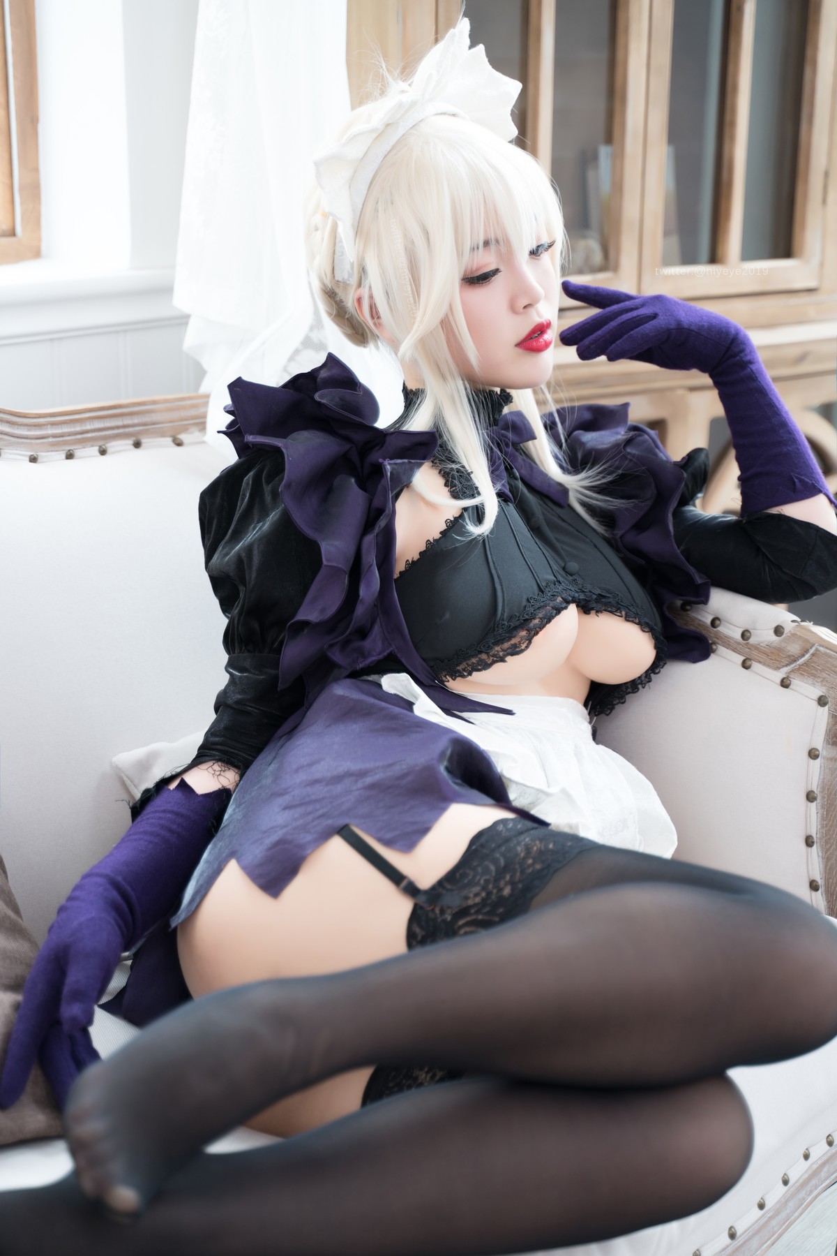 Cosplay 白烨 黑枪呆女仆(18)