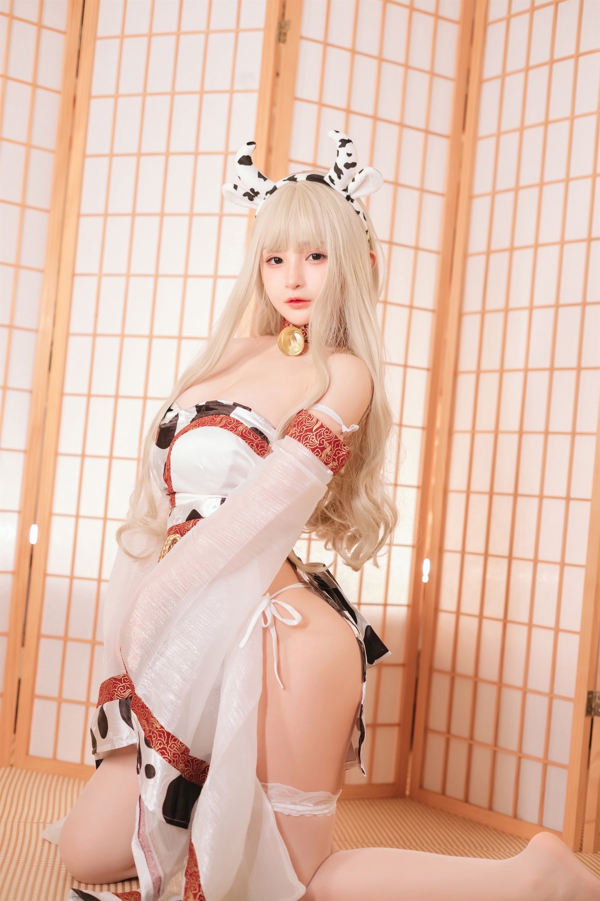 桜井宁宁 Cosplay 牛牛子和服(14)