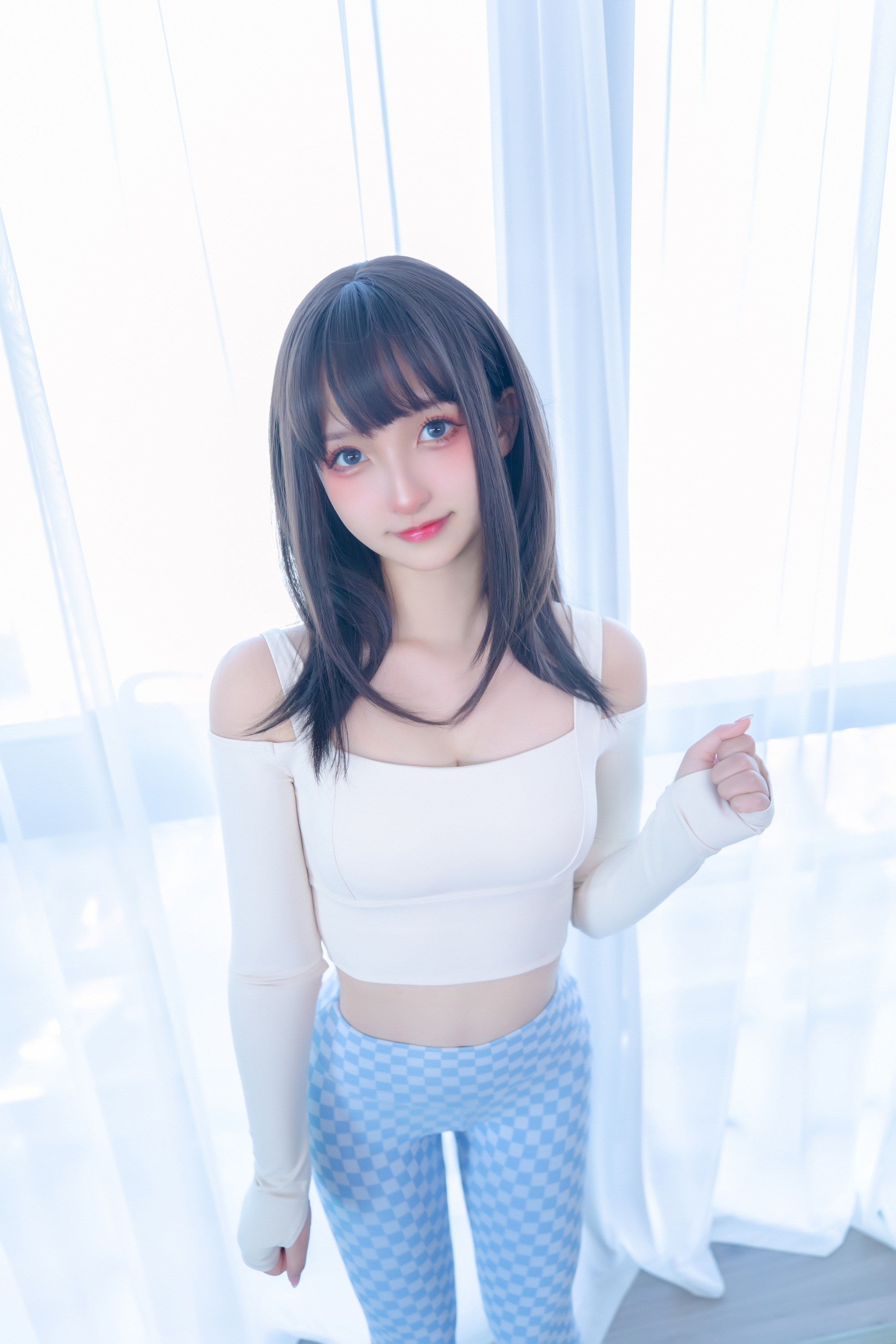 神楽坂真冬 - NO.93 蓝白格 [75P-172MB](2)