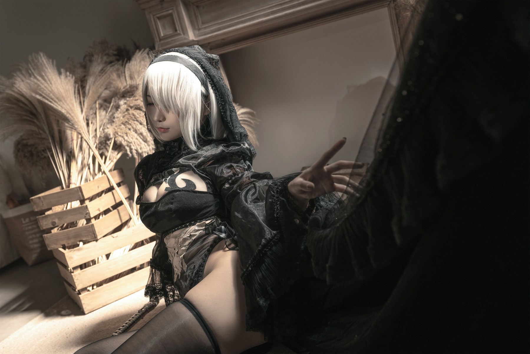 Cosplay 蠢沫沫 Chunmomo 尼尔纪元 黑花嫁(19)