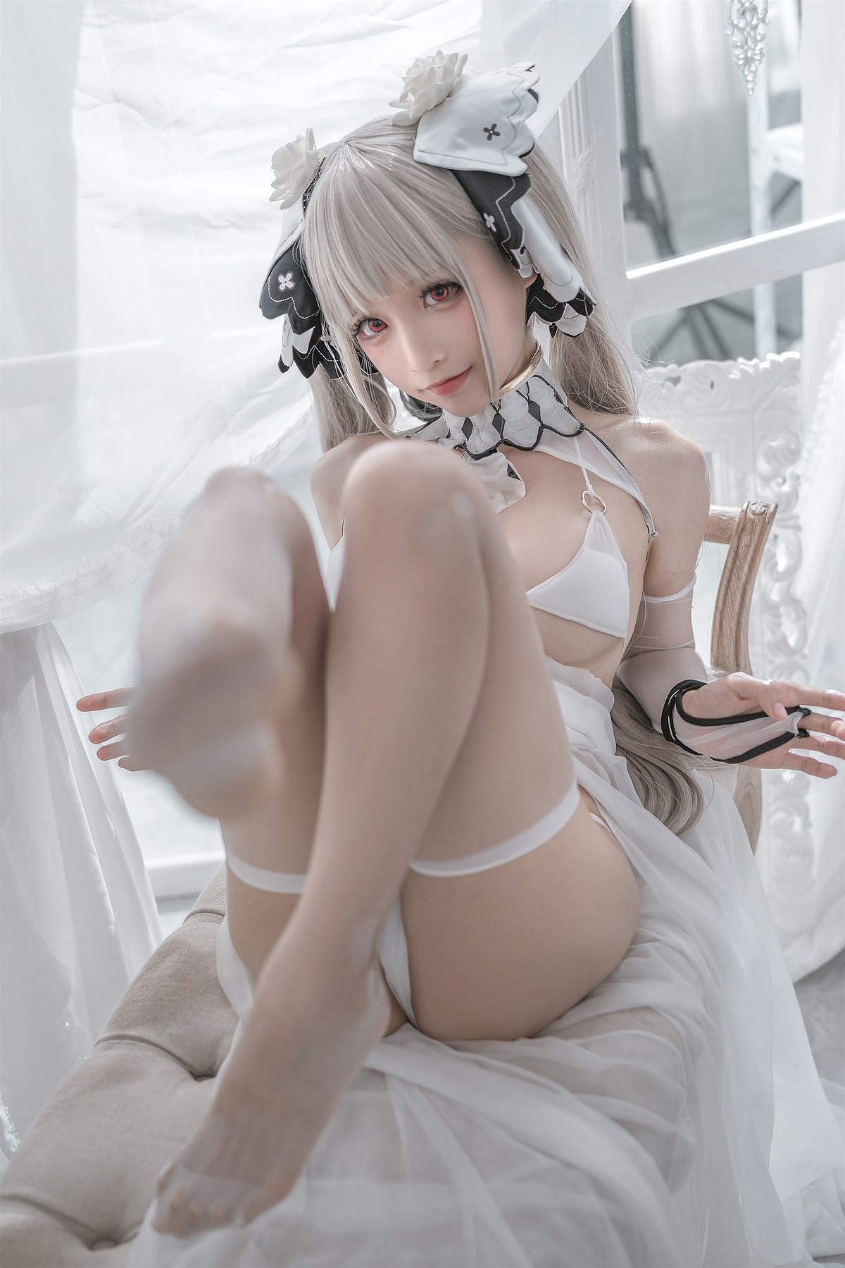 蠢沫沫 Cosplay 可畏婚纱(12)