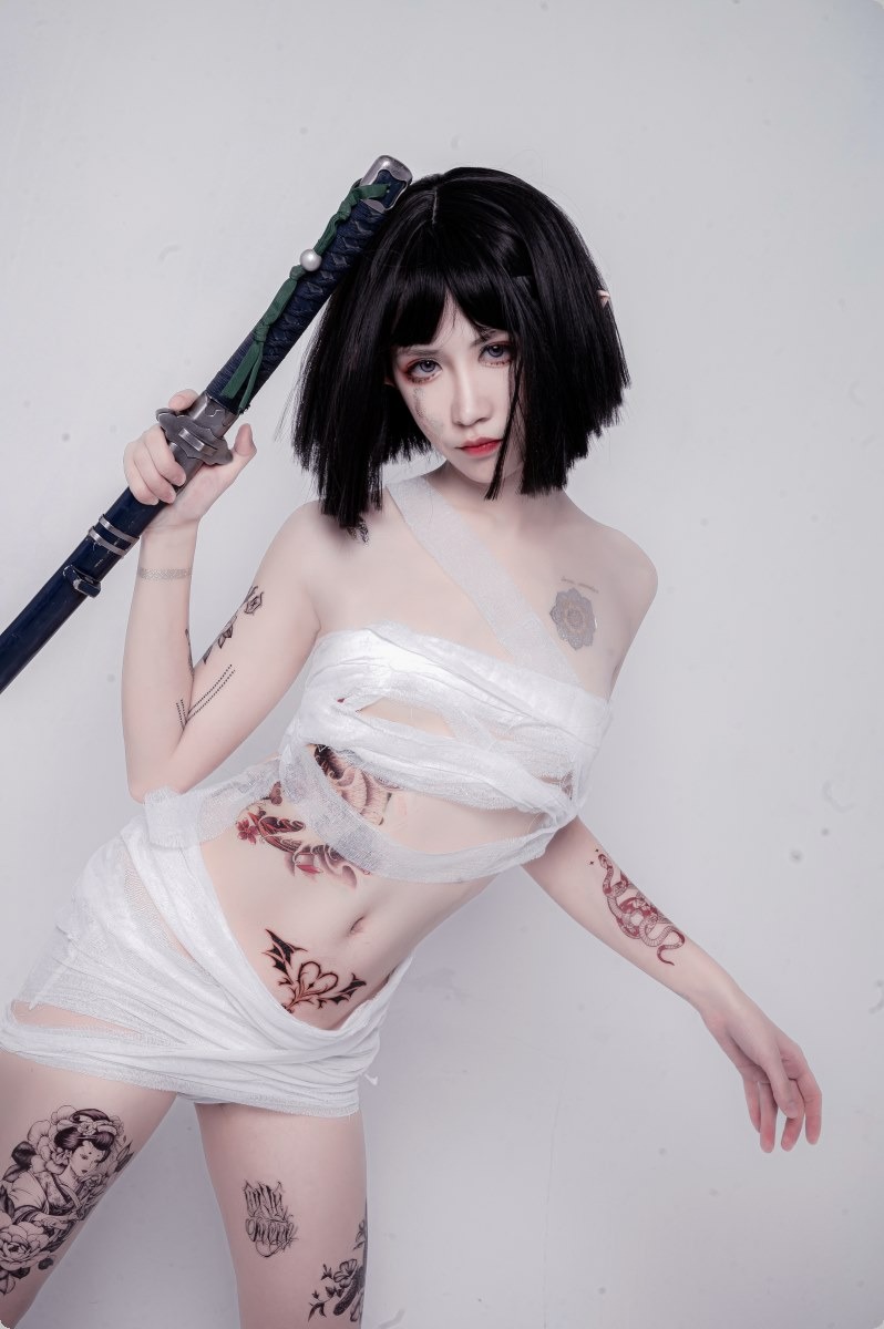 [Cos]阮邑Fairy - 绑带和武士[41P](38)