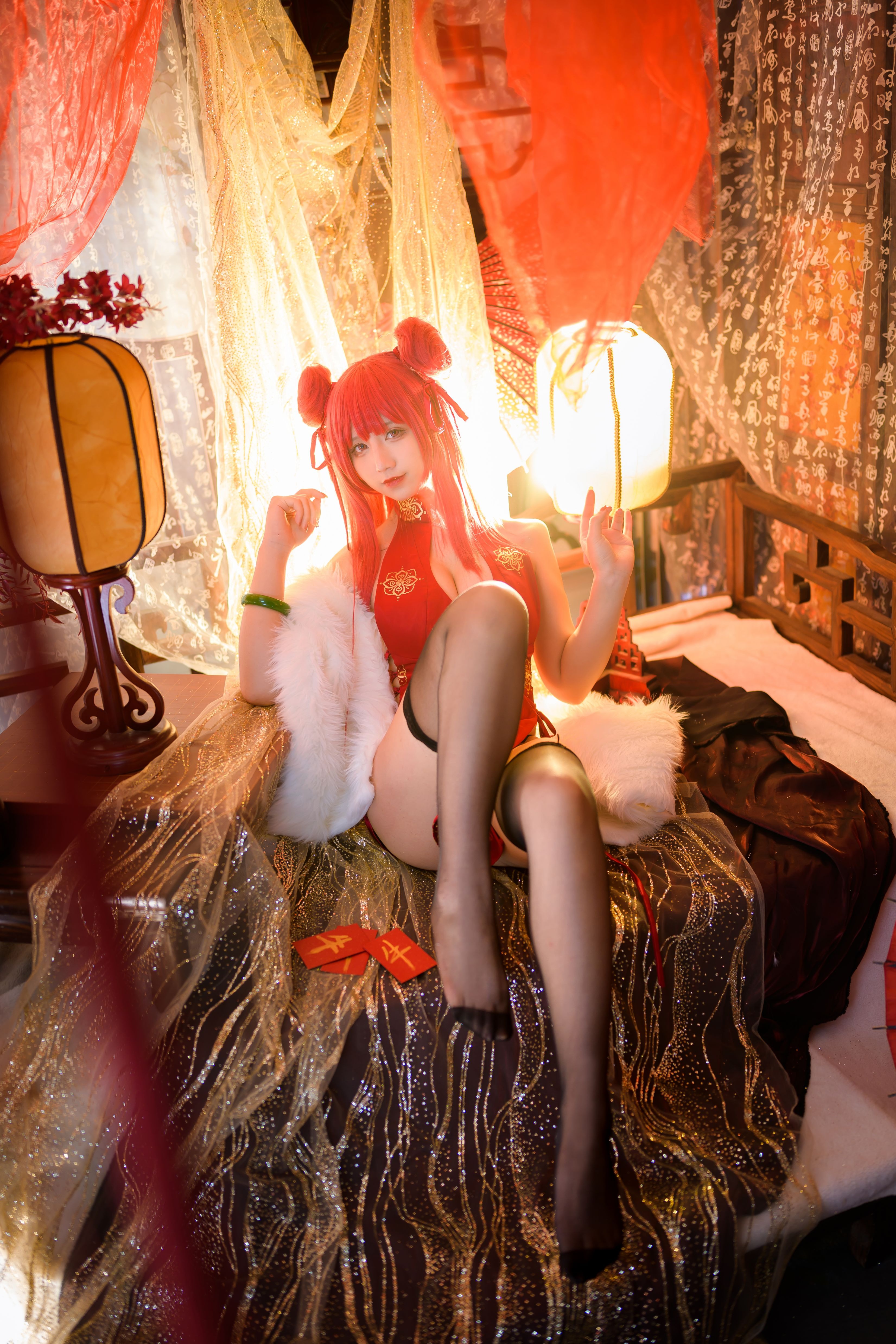 九曲Jean - NO.67 碧蓝航线 加利索新春旗袍 [24P-557MB](20)