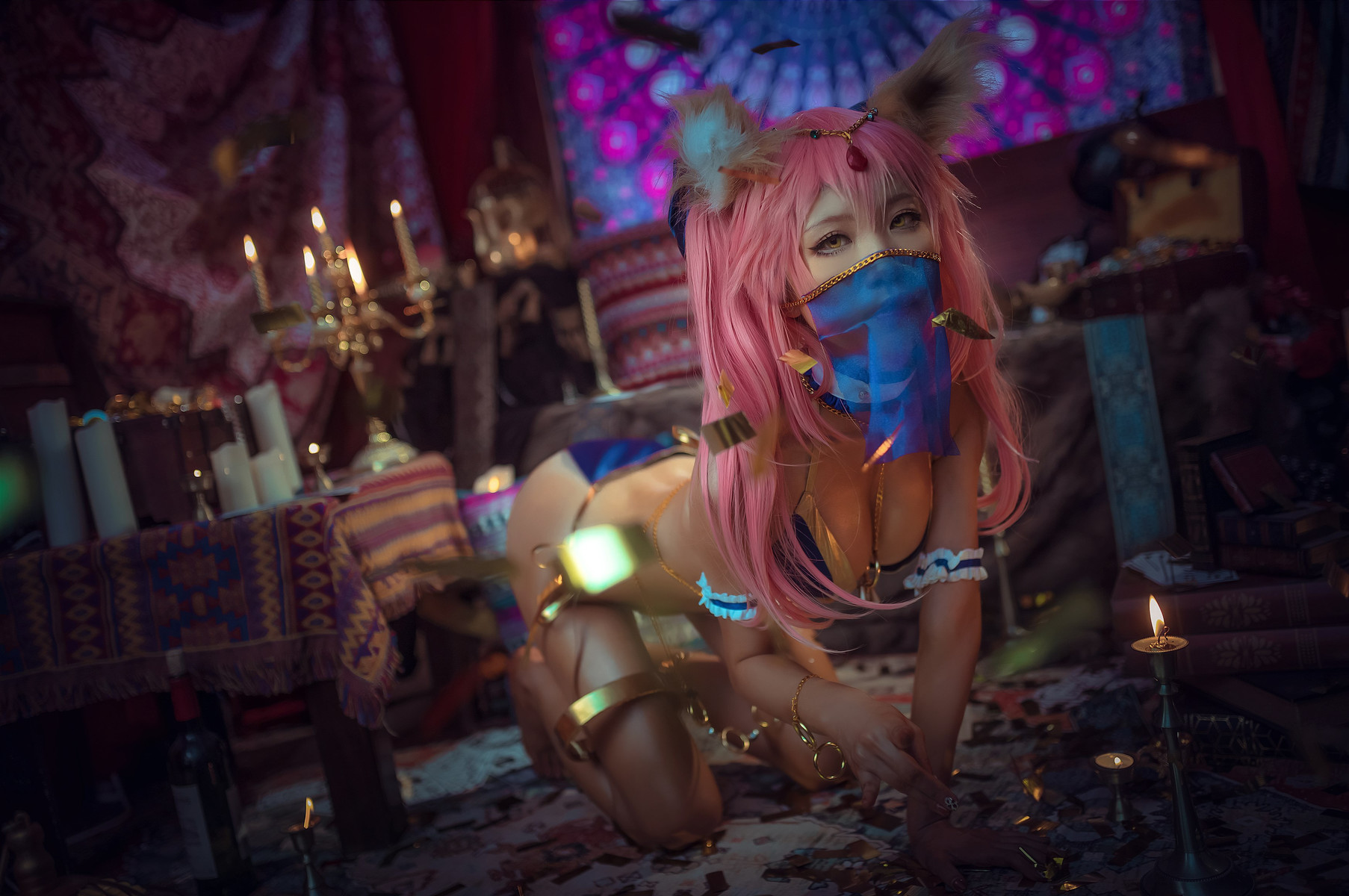 Cosplay 水淼Aqua 玉藻前舞者(19)