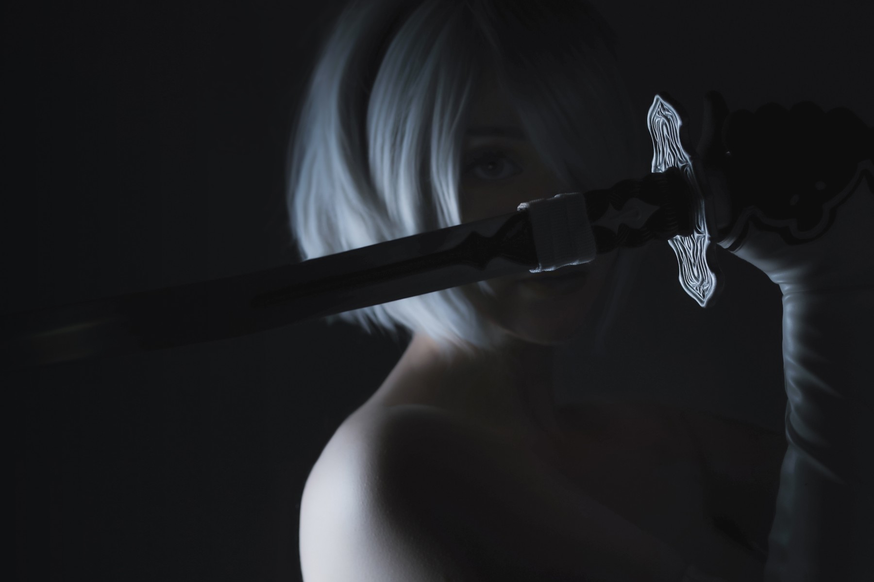 Cosplay Sayathefox 白毛狐狸 浴室诱惑(29)