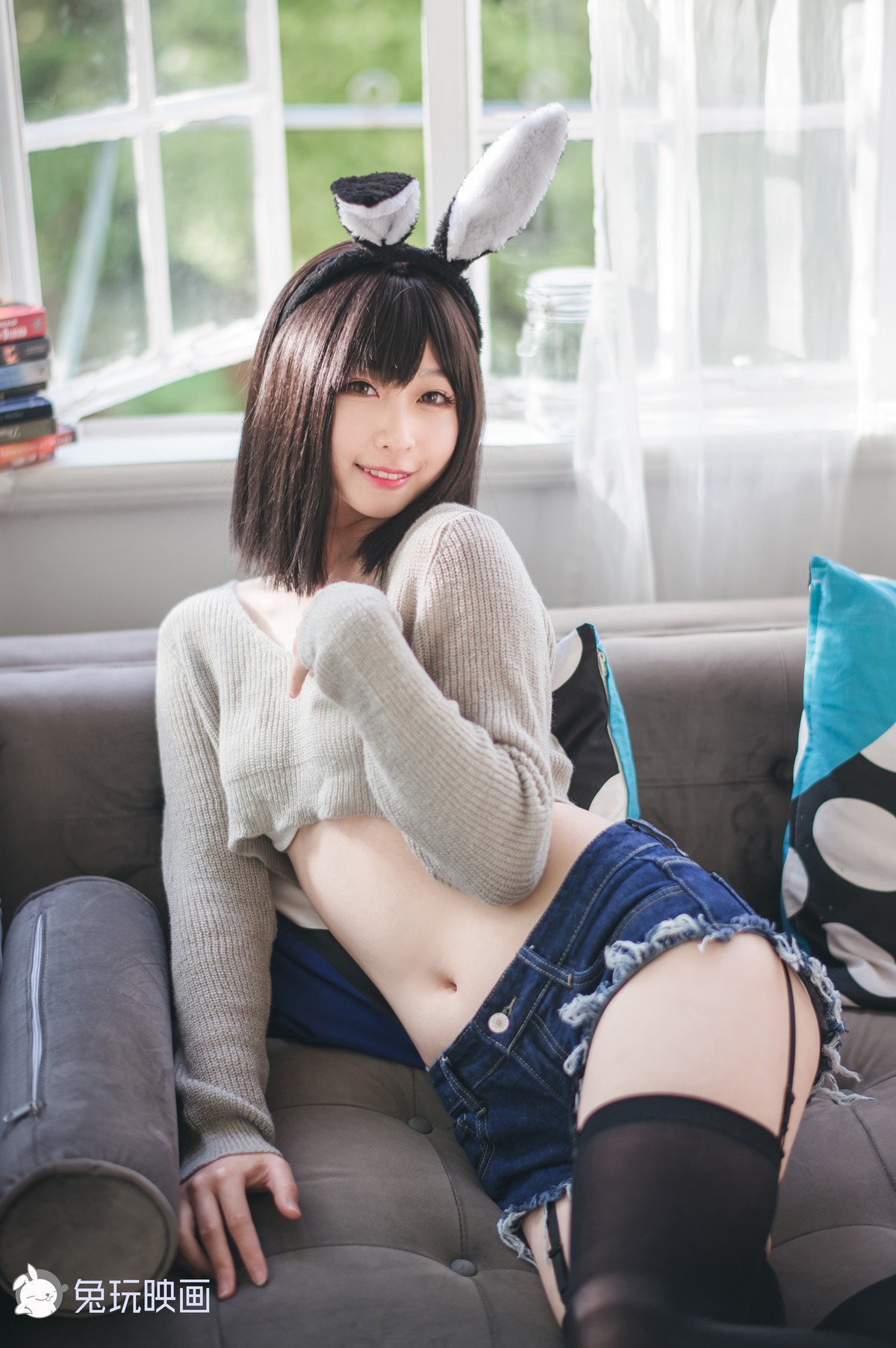 Cosplay 兔玩映画 毛衣热裤(2)