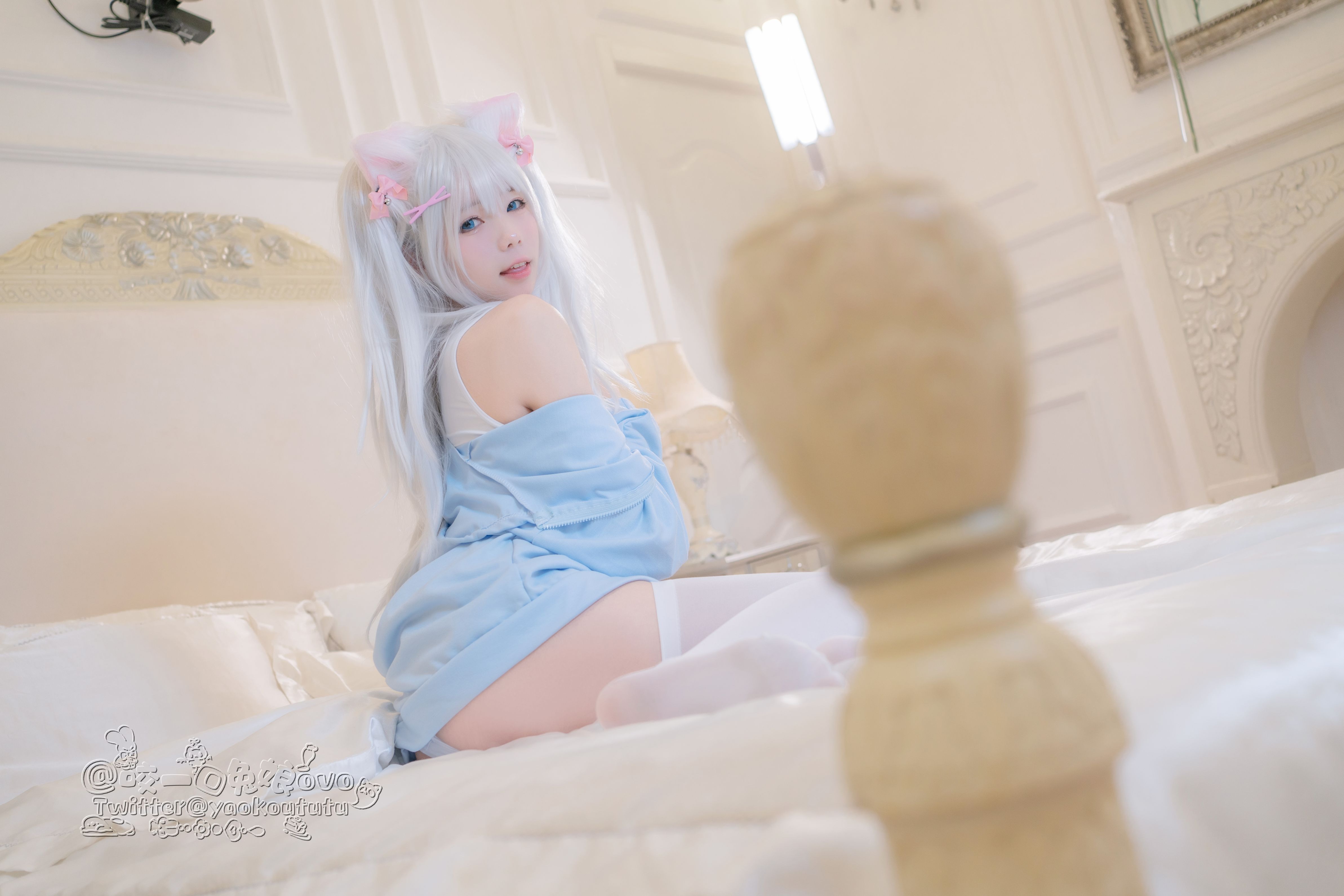 咬一口兔娘(黏黏团子兔) 做你的猫 56P+1V(5)