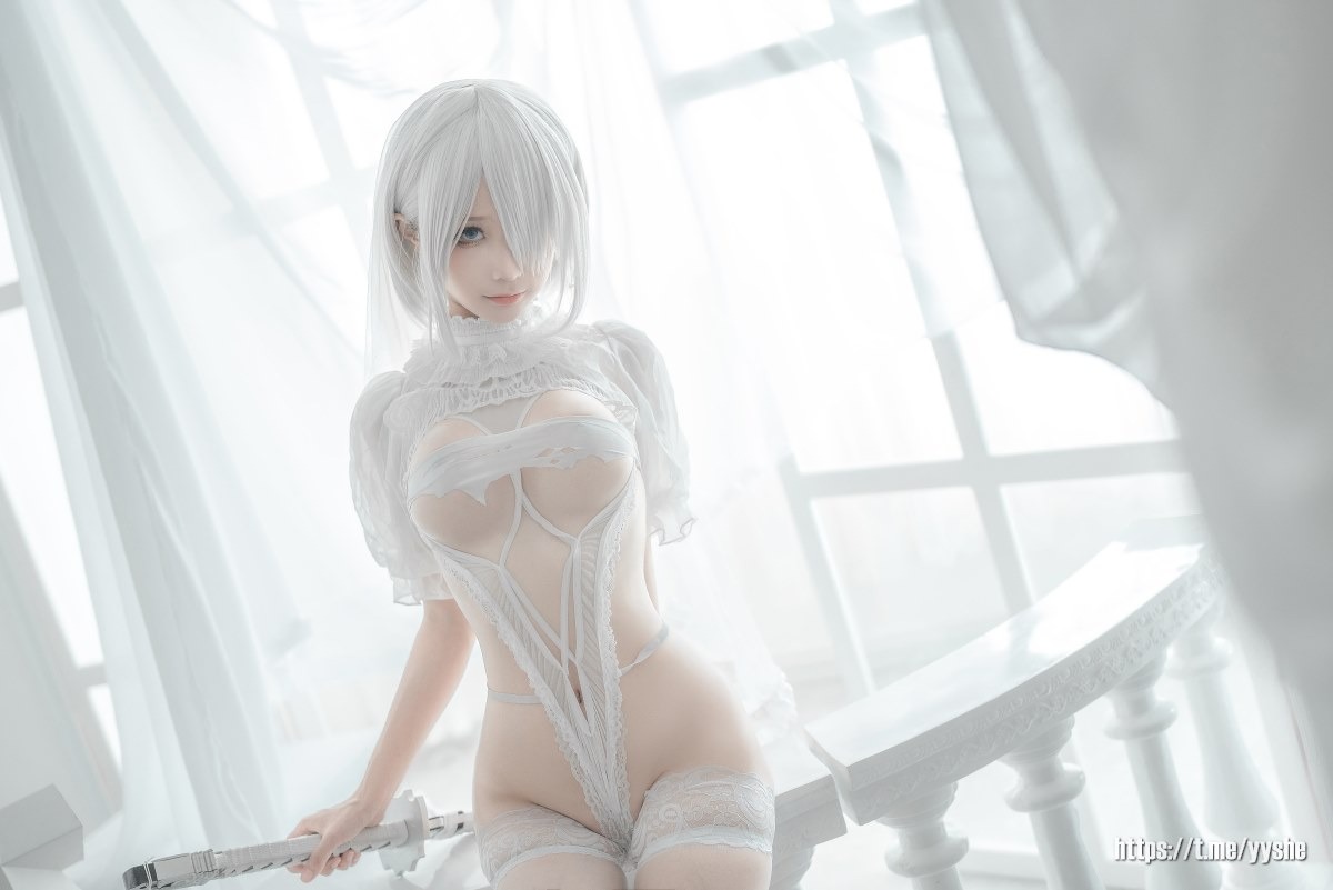 蠢沫沫 - 2B 白婚纱 [59P]