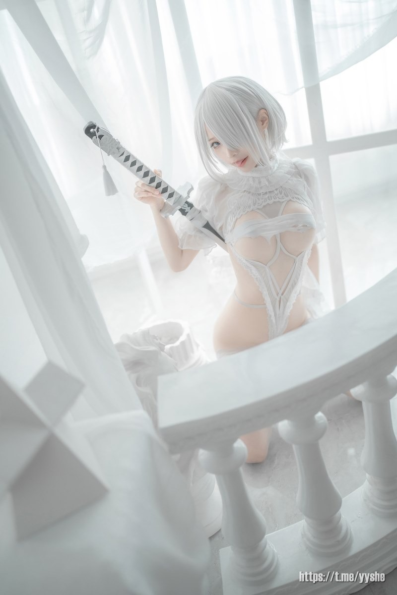 蠢沫沫 - 2B 白婚纱 [59P](12)