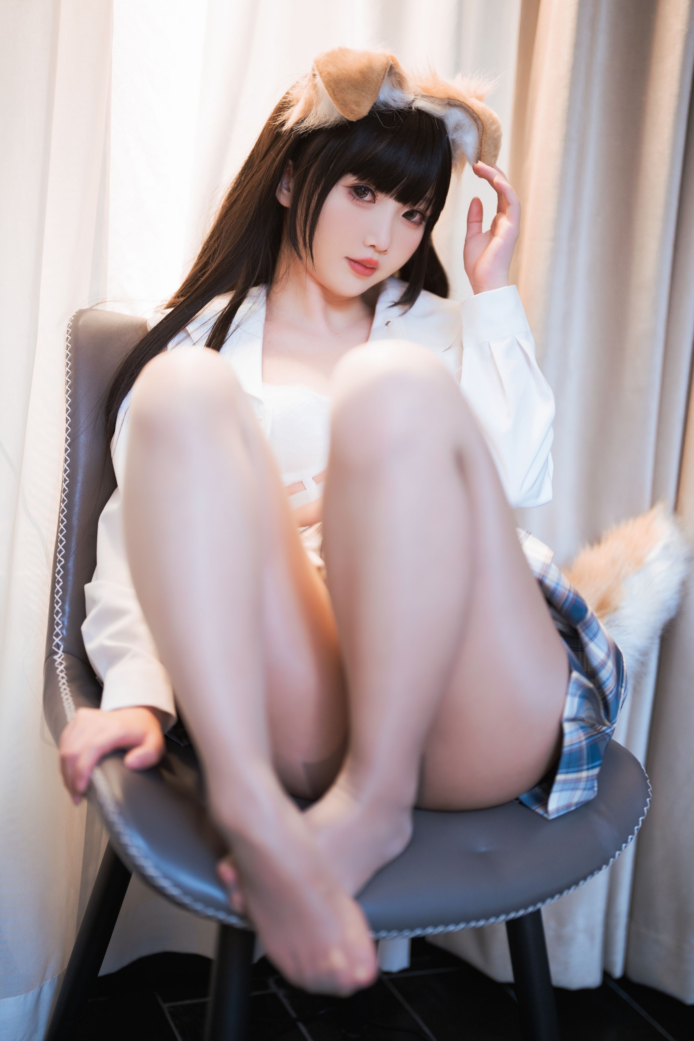 面饼仙儿 狗妹JK 24P（6月28打赏群资源）(12)