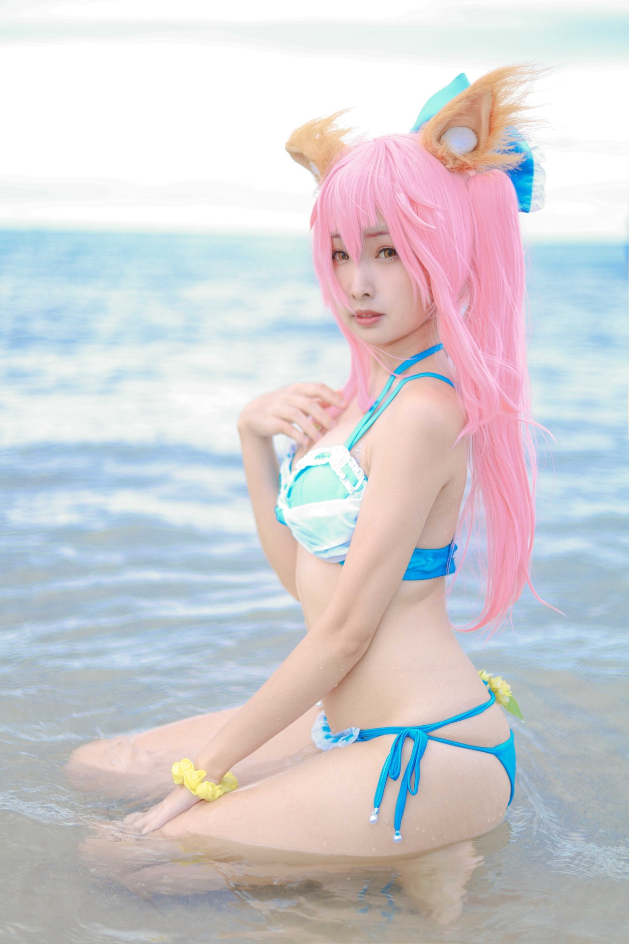[毛毛喵 momocat] Tamamo no Mae Ver.Swimsuit(15)