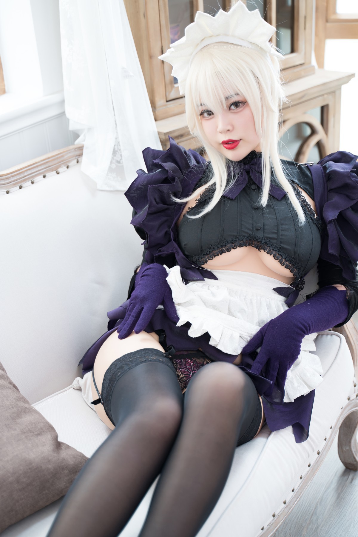 Cosplay 白烨 黑枪呆女仆(21)