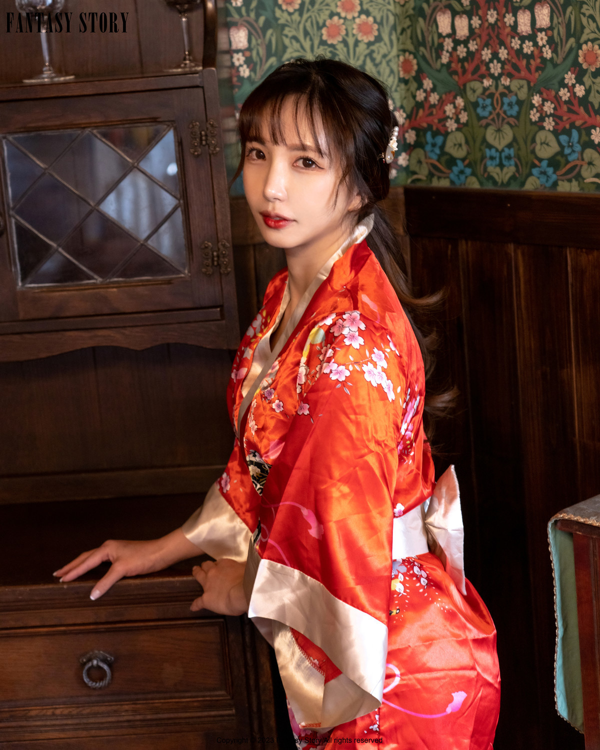Rua 루아, [Fantasy Story] A Girl in a Red Yukata Set.01(3)