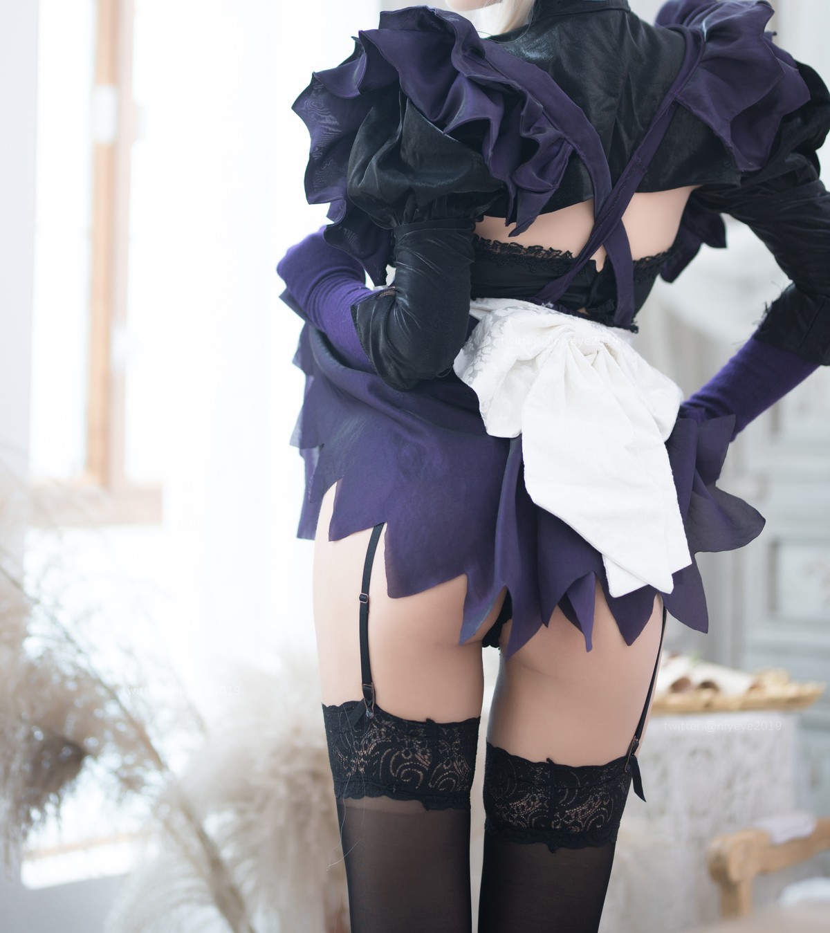 Cosplay 白烨 黑枪呆女仆(26)