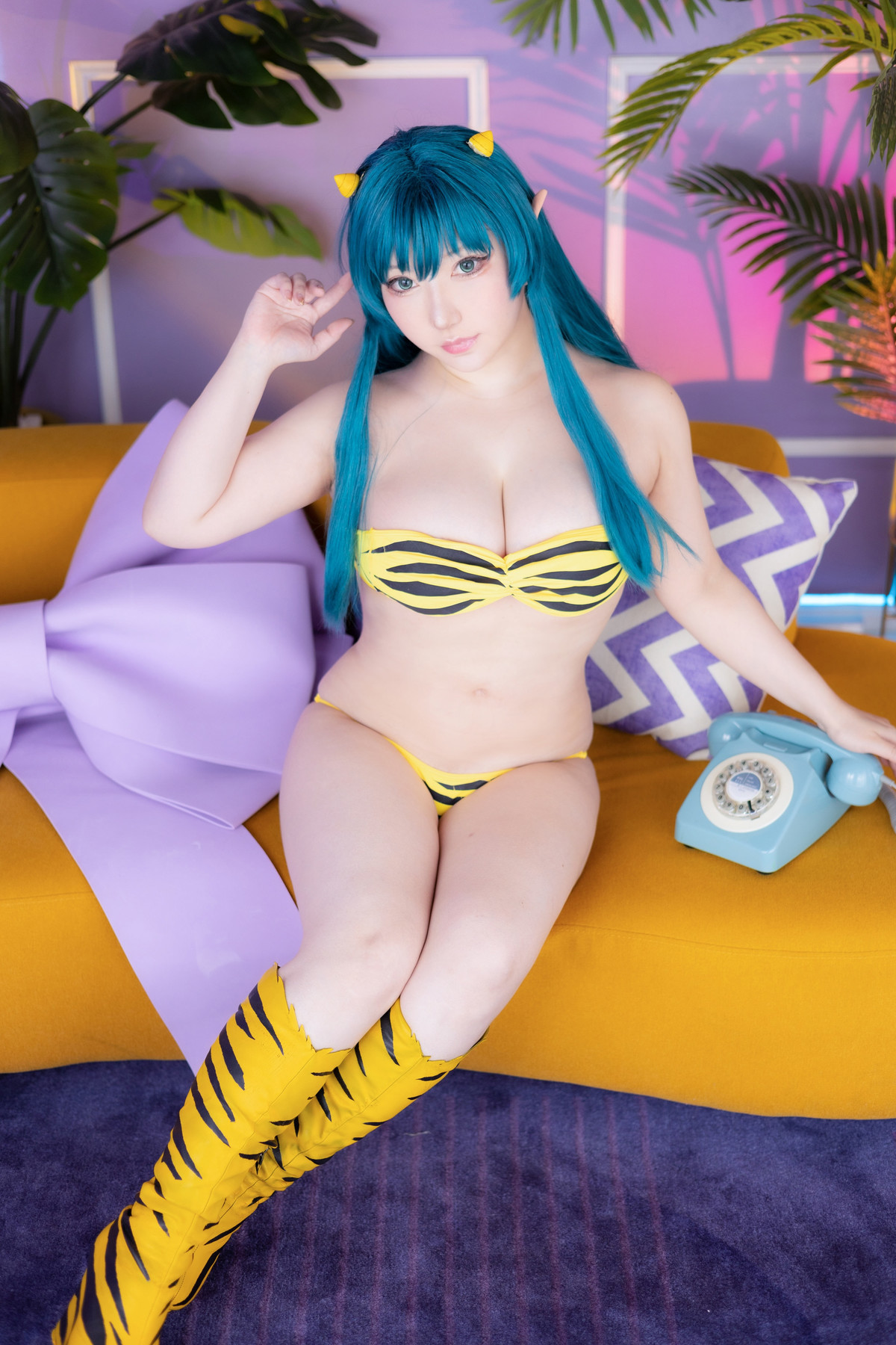 Cosplay SAKUサク Lum ラム うる星やつら Set.01