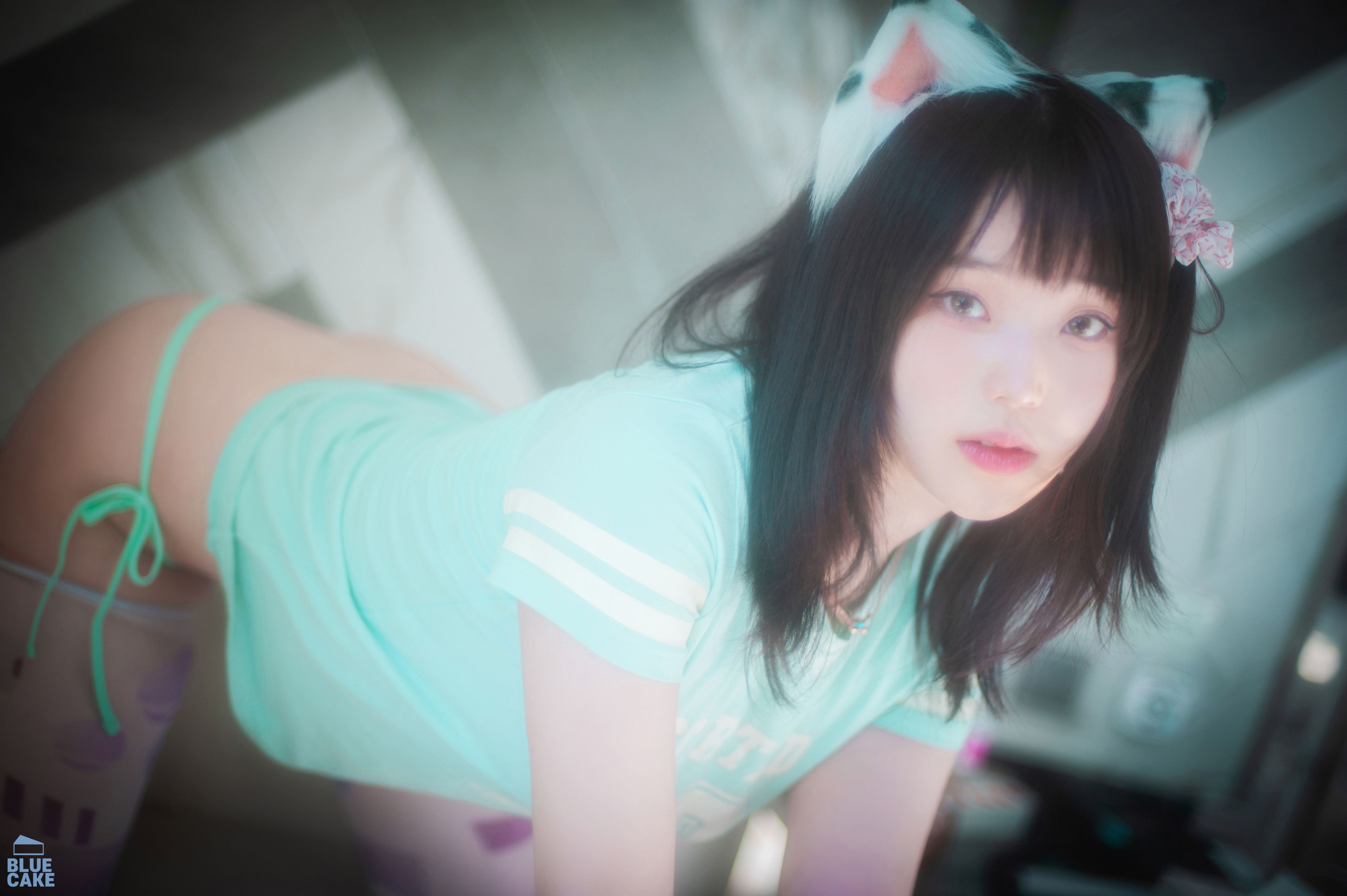 Bambi (밤비) - Naughty Cats Pink & Mint RED(134)
