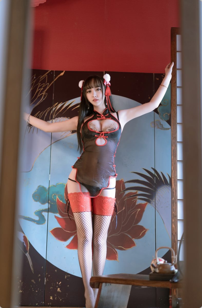 [Cos]过期米线线喵 - 新年旗袍[60P](33)