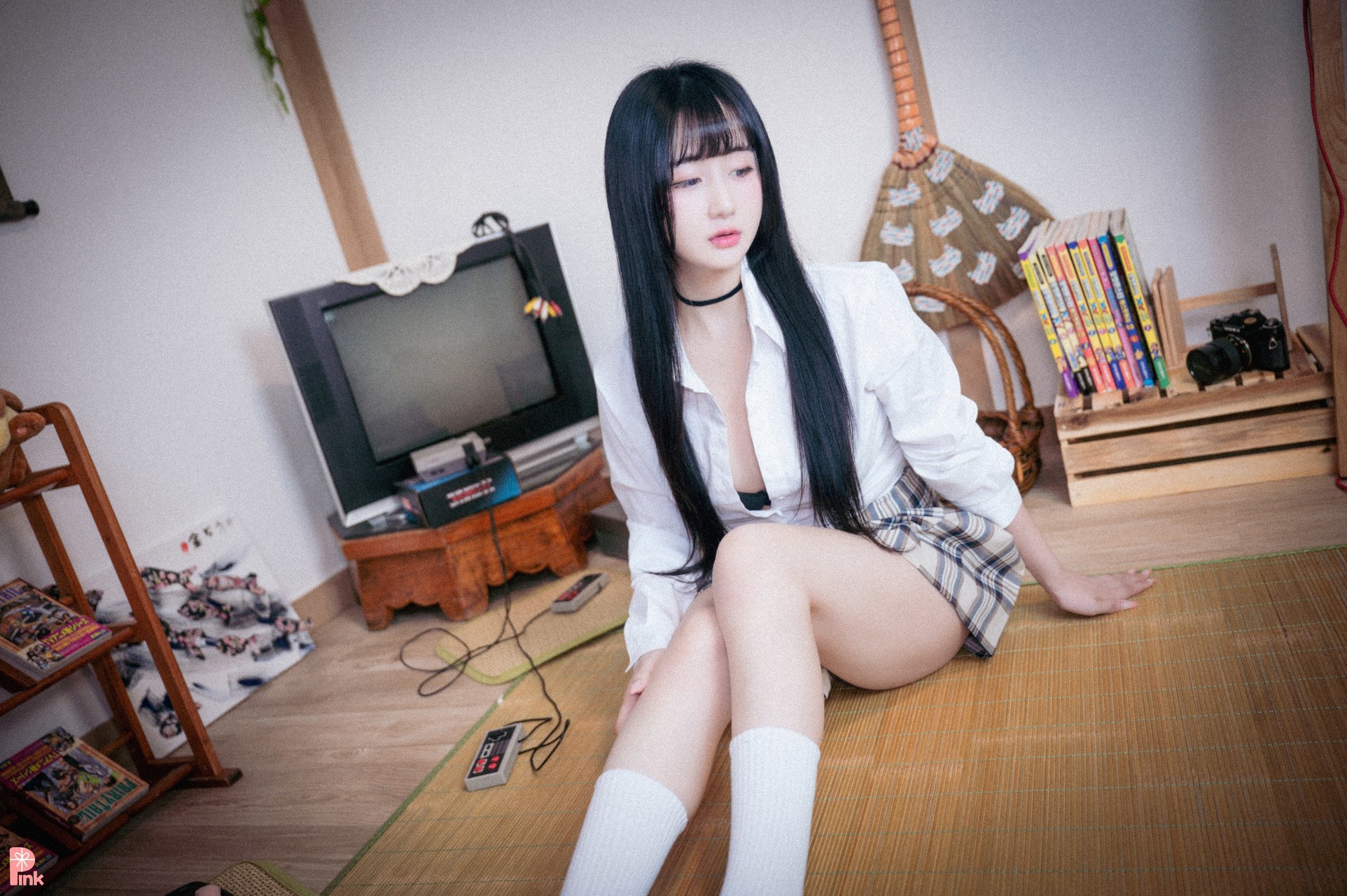 Han Jina 한지나, [PINK] 지나의 교복 생활 (Bright Ver)(30)