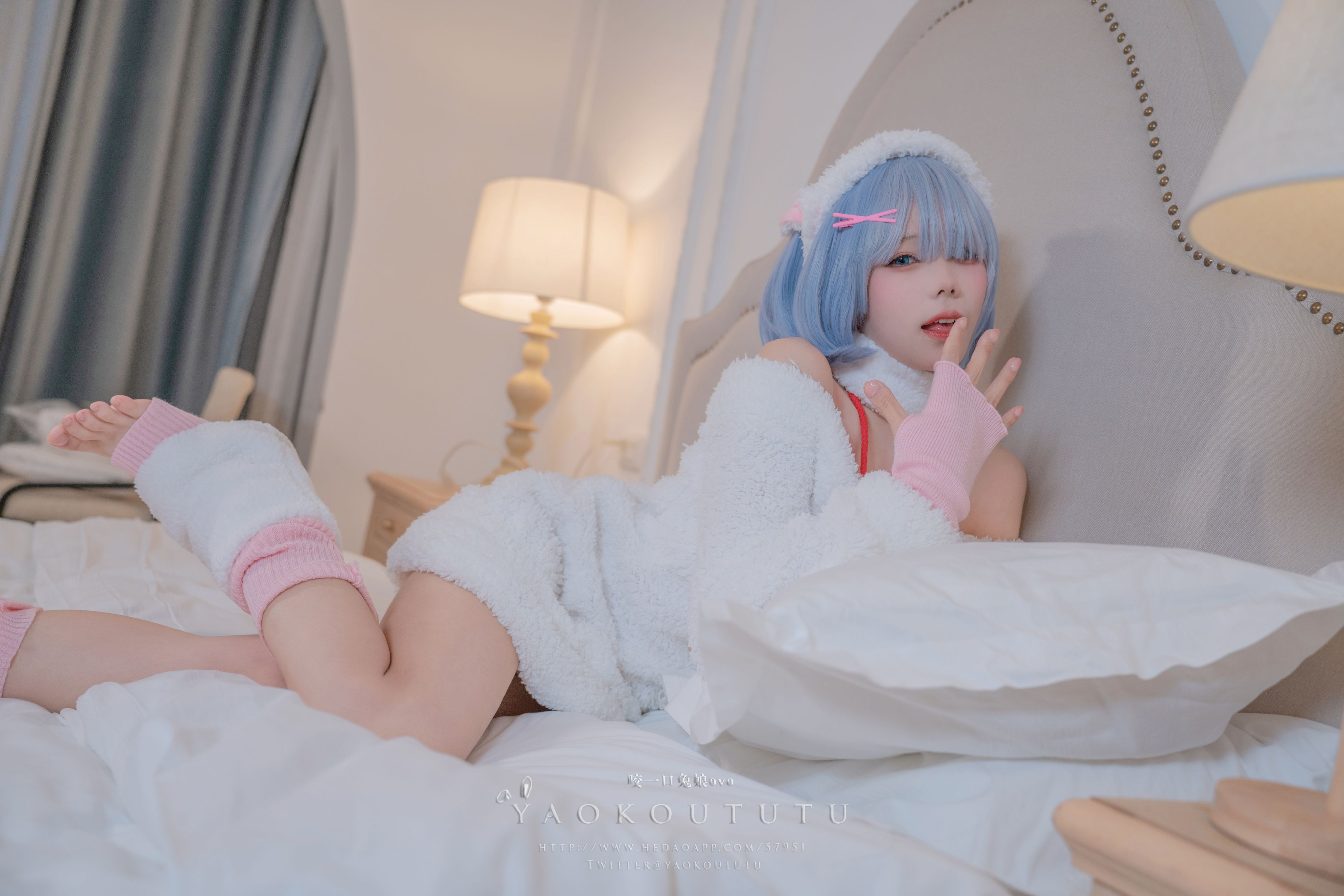 黏黏团子兔 T3特典 蕾姆咩咩 [53P-570M](6)