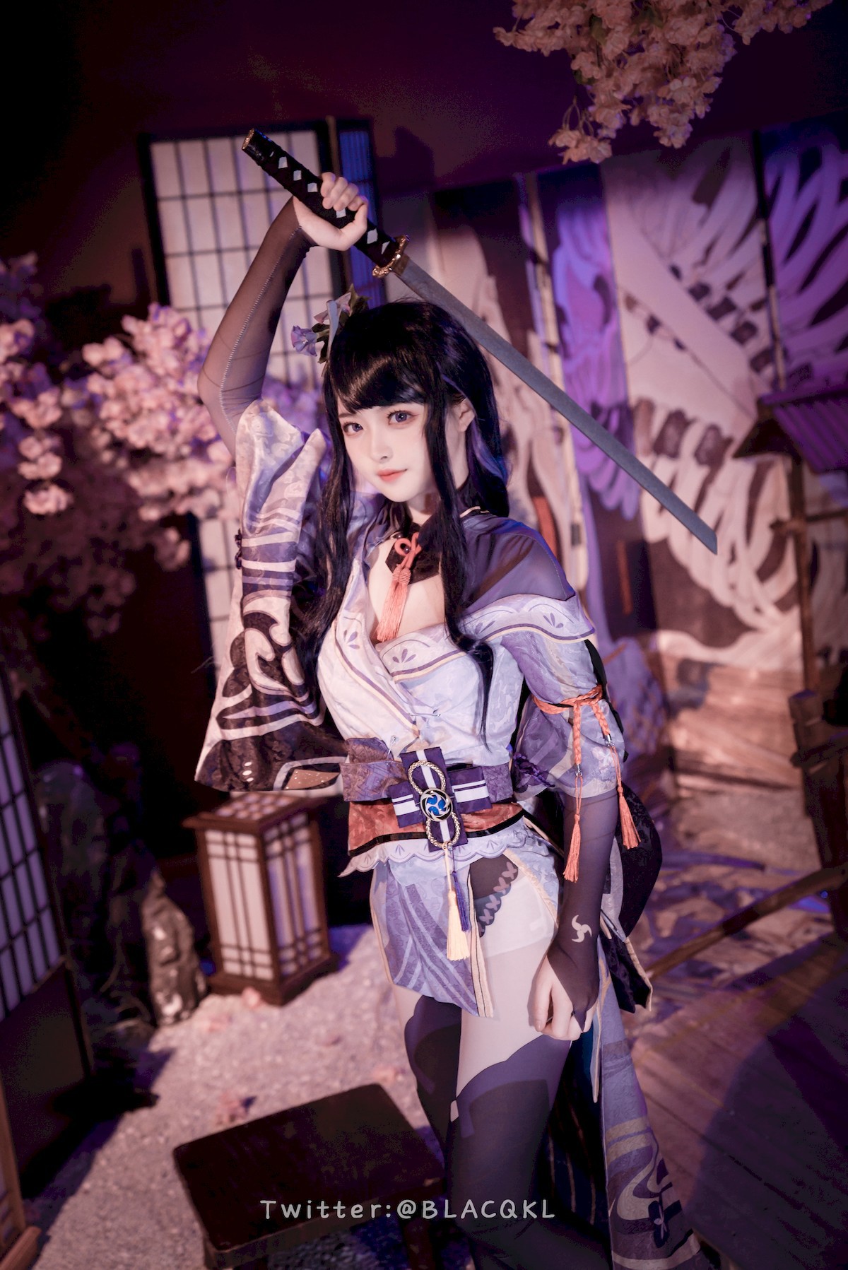 Cosplay 白莉愛吃巧克力 雷電將軍(25)