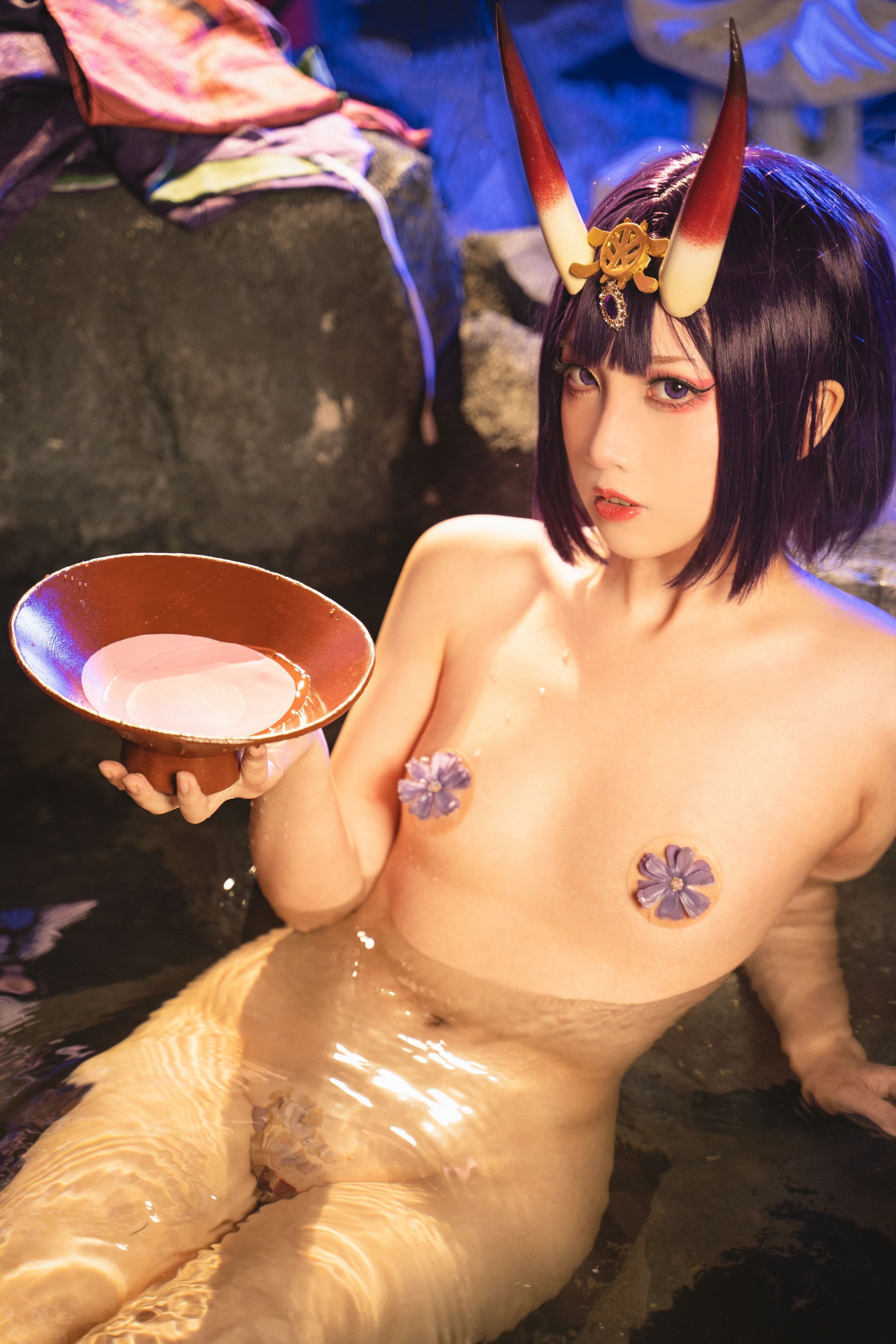 小和甜酒X阿呀被发现了Aya 23年3月 温泉酒吞奶光双人(131)