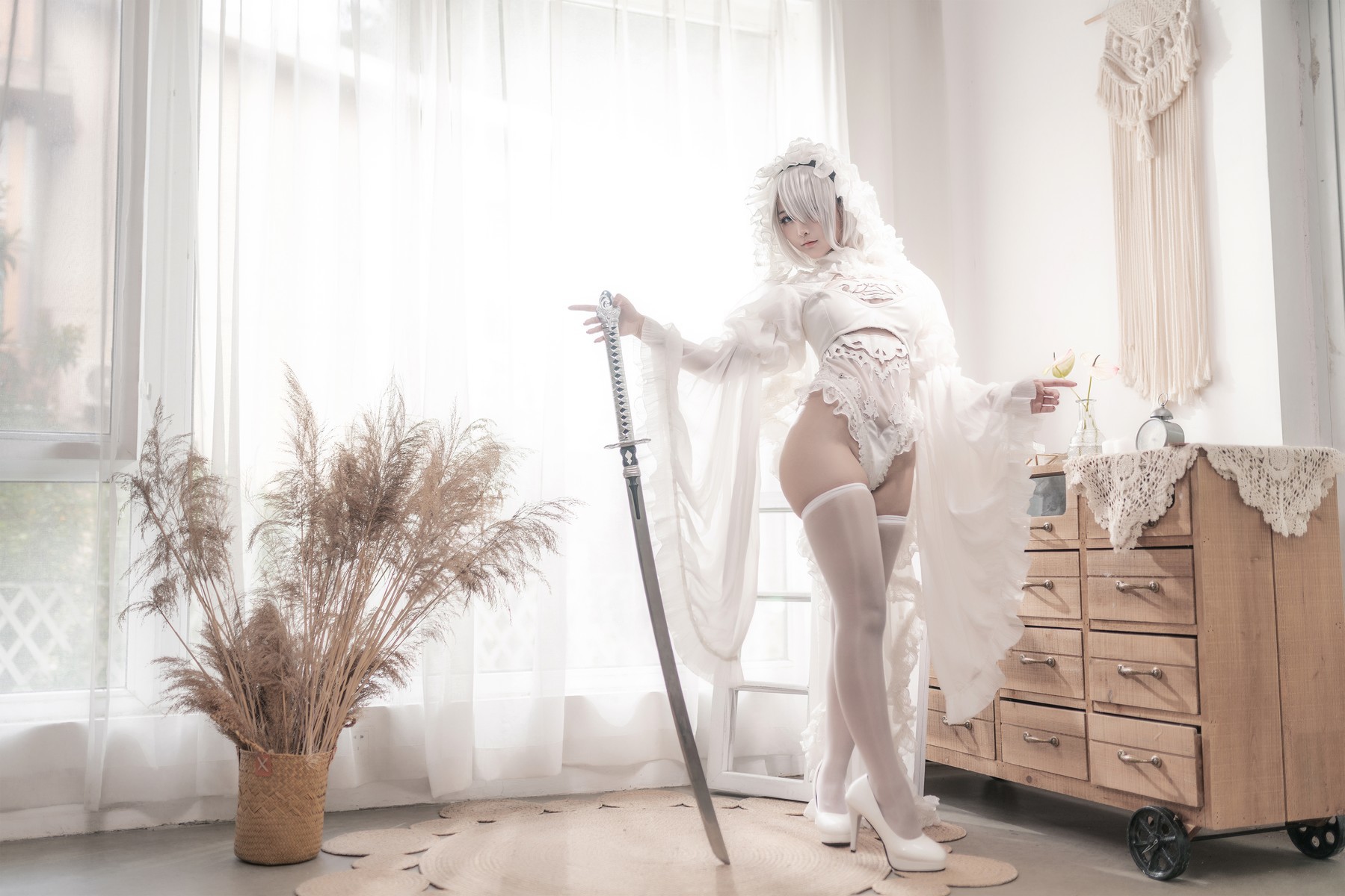 Cosplay 蠢沫沫 Chunmomo 尼尔纪元 白花嫁