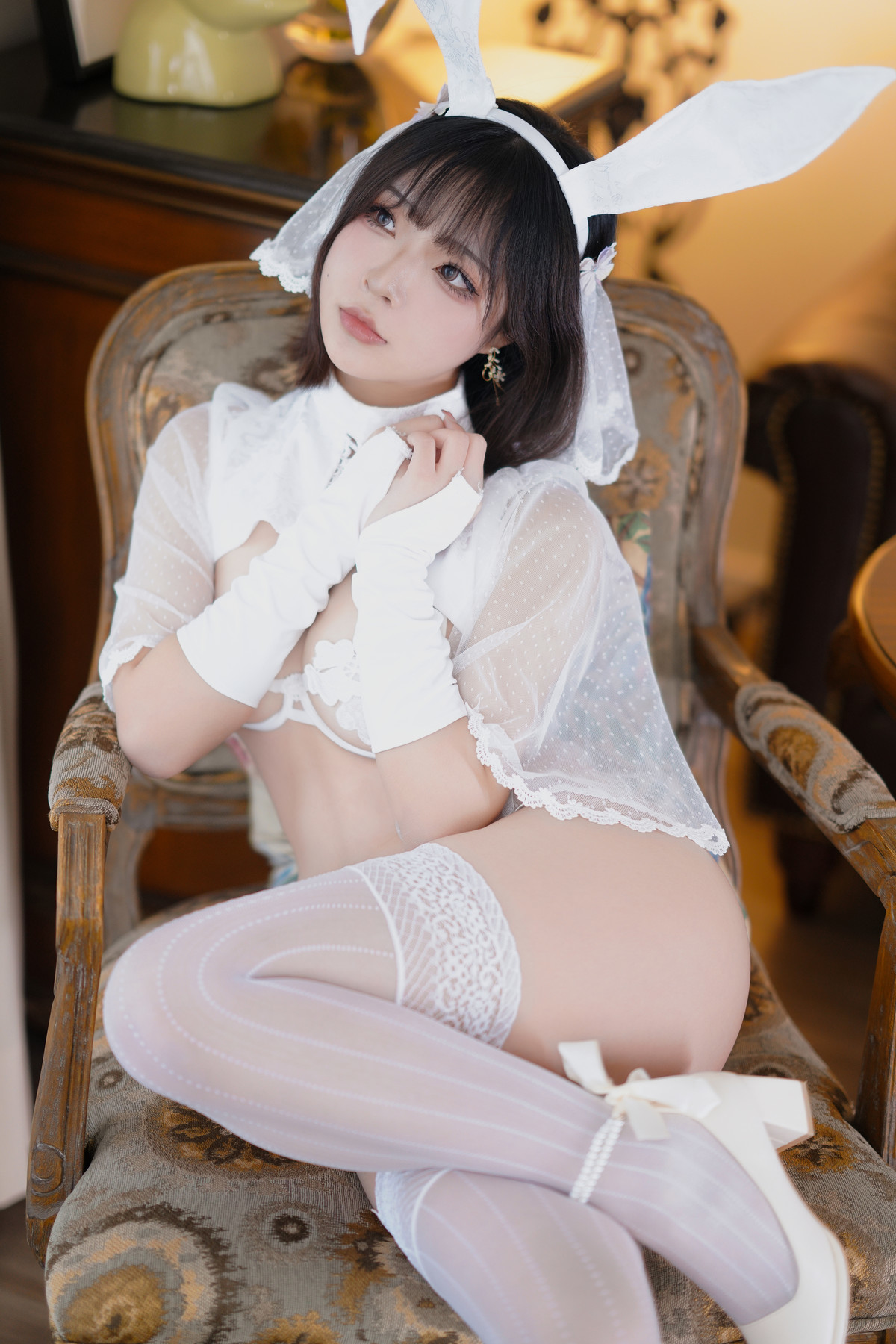 Cosplay Yuuhui玉汇 雪兔 Set.01(7)