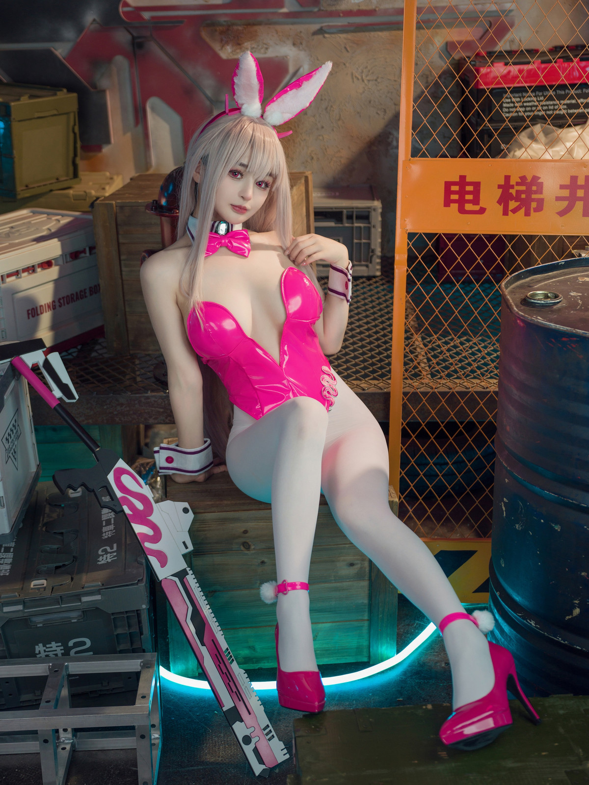 Cosplay 桜井宁宁 Viper Bunny 毒蛇兔女郎(18)